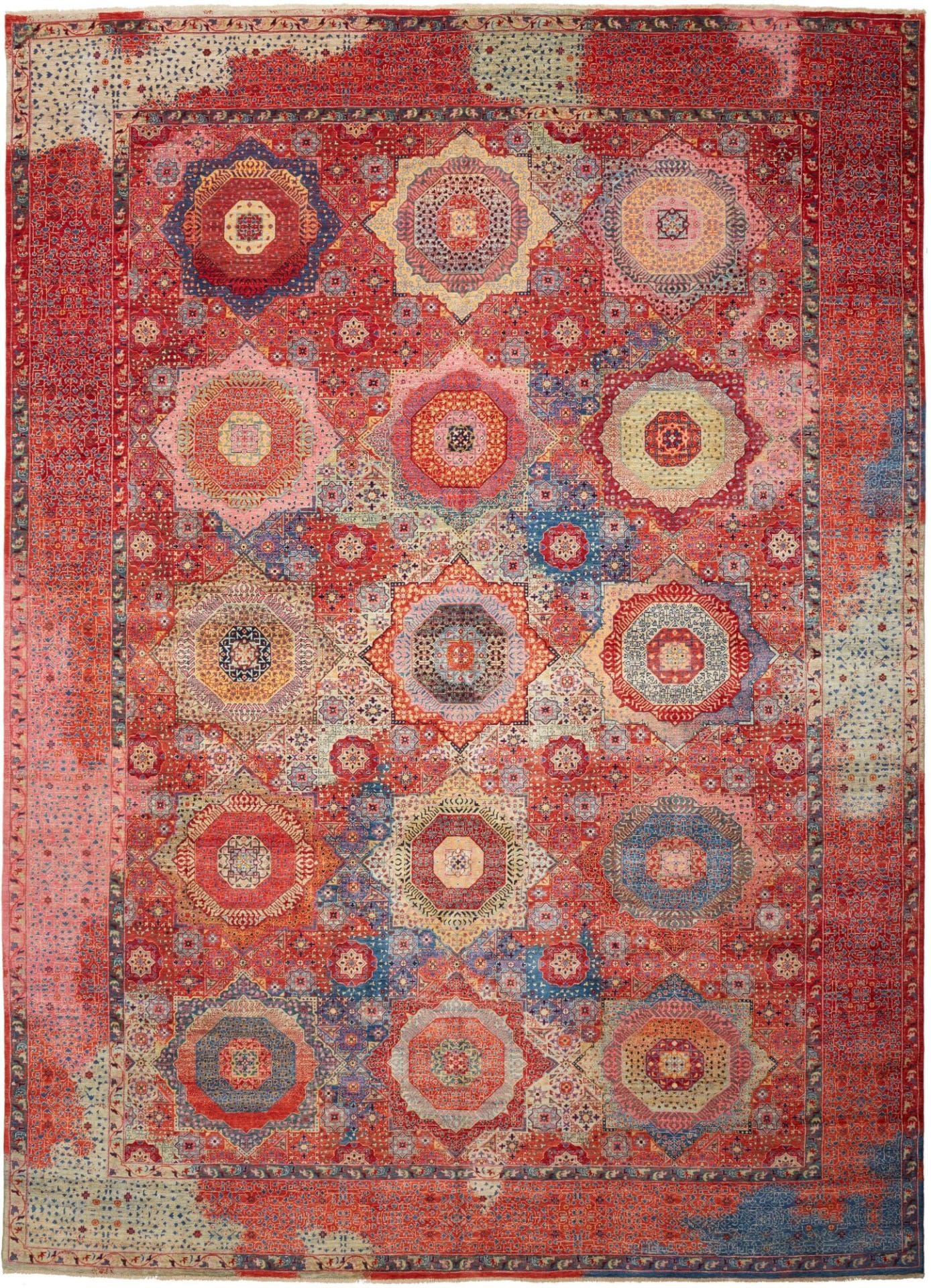 Mamluk Teppich 305 x 420 cm - handgeknüpft, Schurwolle, hochwertig
