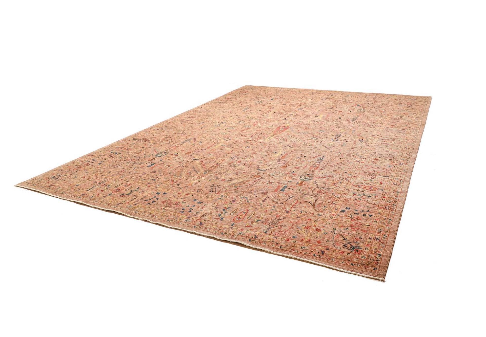 Samarkand Orientteppich 310 x 412cm, handgeknüpft, Schurwolle