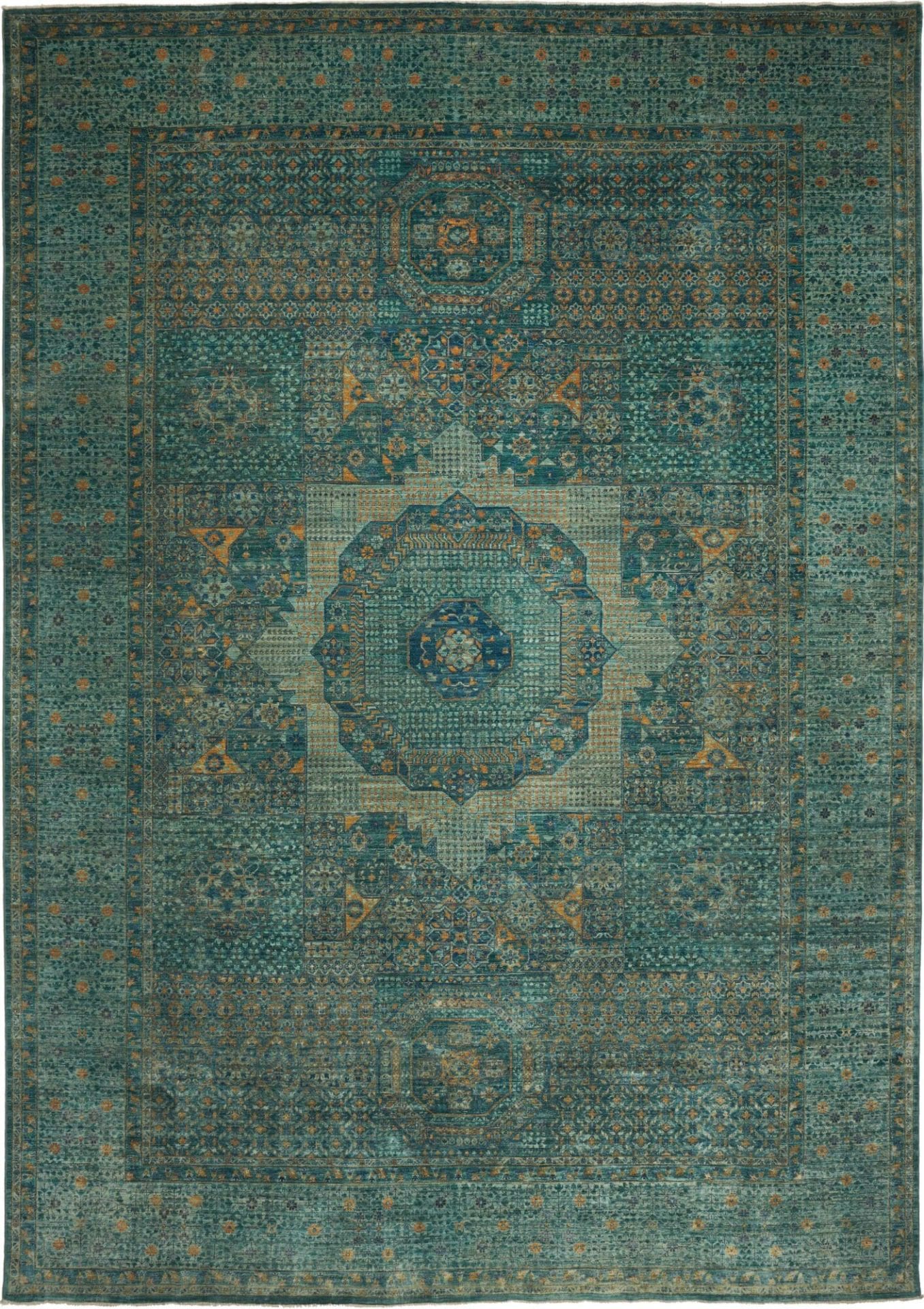 Mamluk Orientteppich 292 x 422 cm, Schurwolle, handgeknüpft
