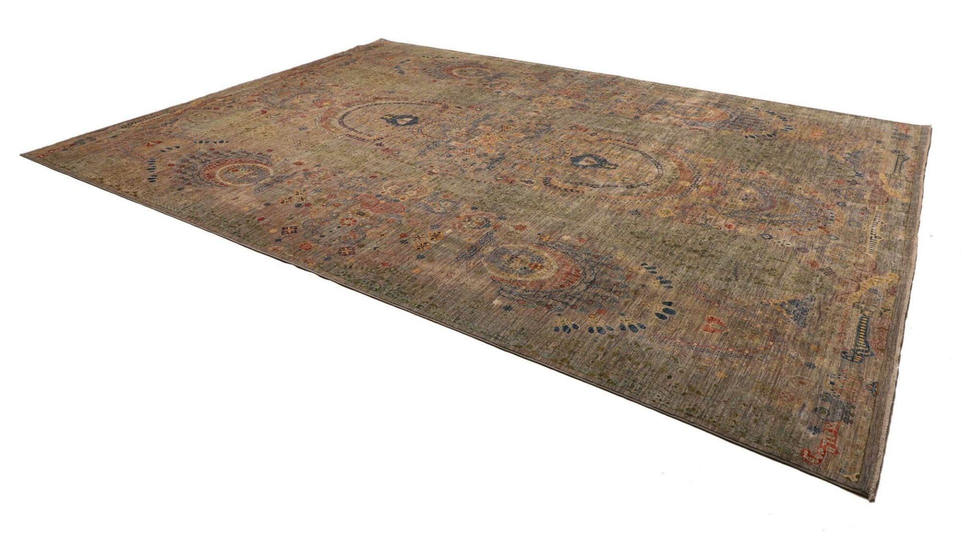 Samarkand Orientteppich 300 x 408cm, Schurwolle, handgeknüpft