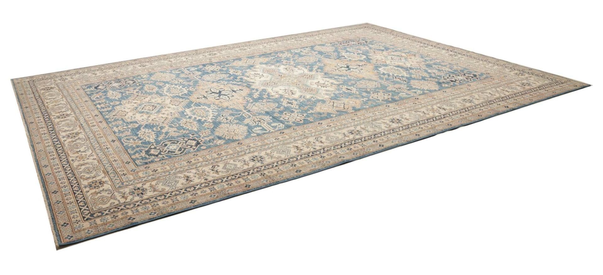Kazak Teppich 313 x 423cm, handgeknüpft, Schurwolle, geometrisch