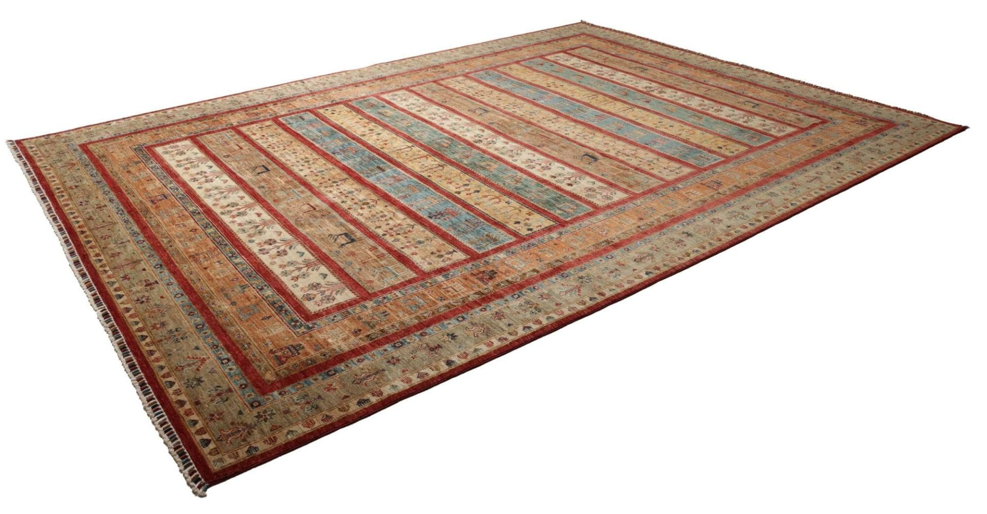 Orientteppich Samarkand 306 x 410cm, handgeknüpft, Wolle, bunt