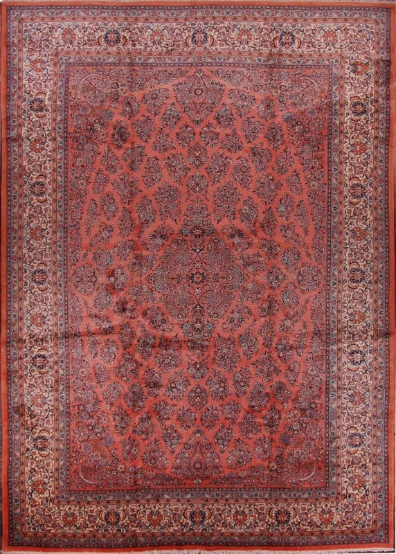 Sarough Teppich 341 x 486cm, Schurwolle, handgeknüpft, Perserteppich H1