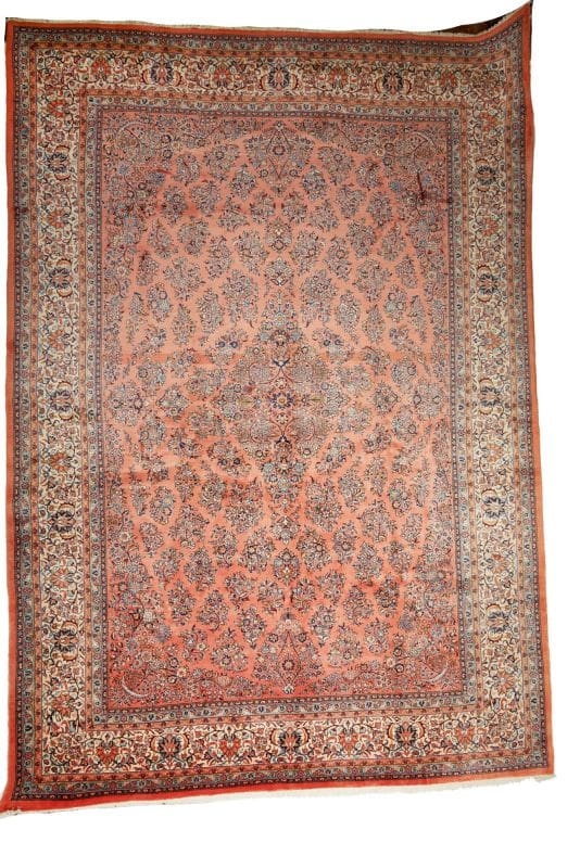 Sarough Teppich 341 x 486cm, Schurwolle, handgeknüpft, Perserteppich H1