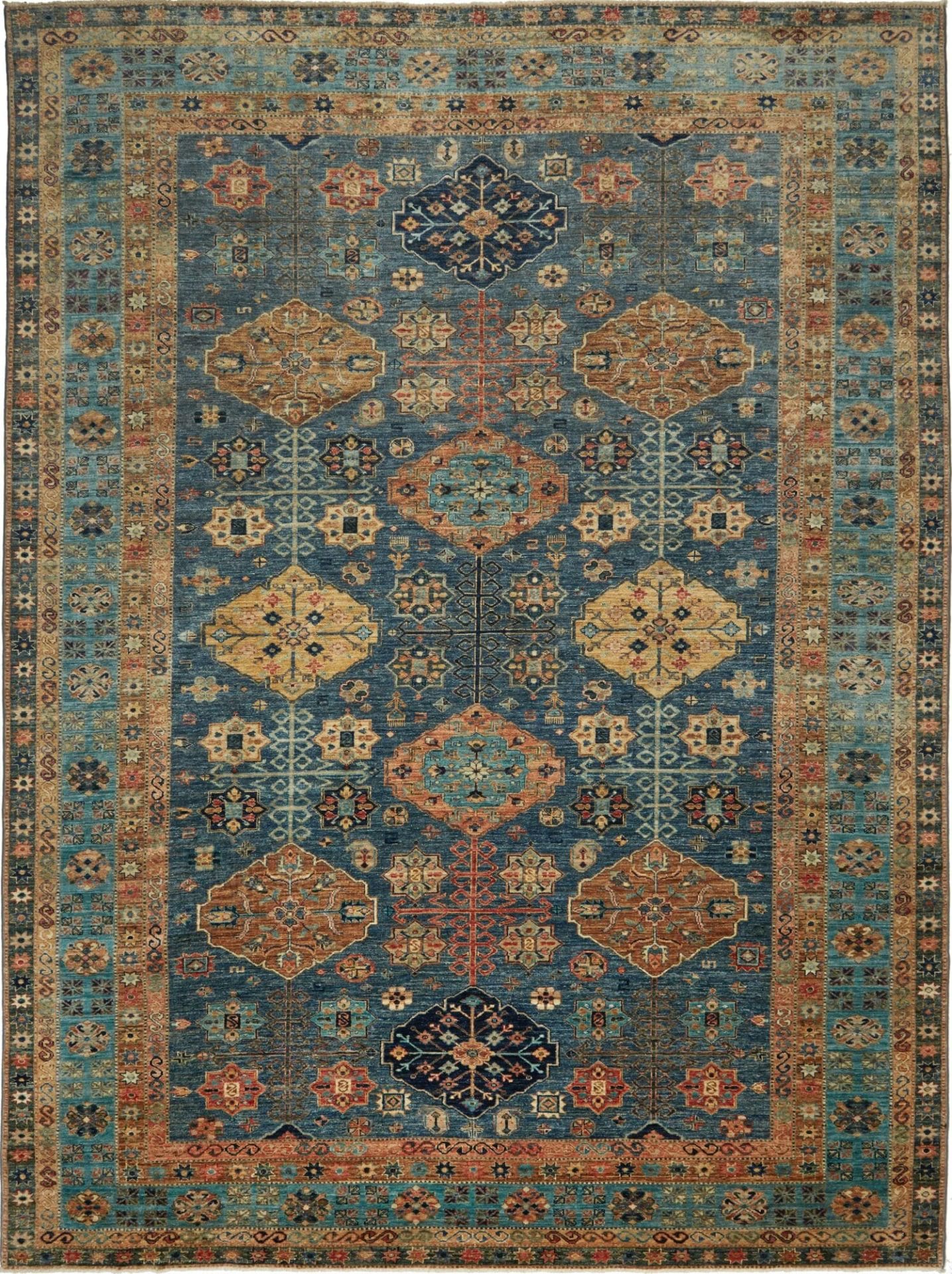Kazak Orientteppich 277 x 373 cm | Handgeknüpft aus Schurwolle