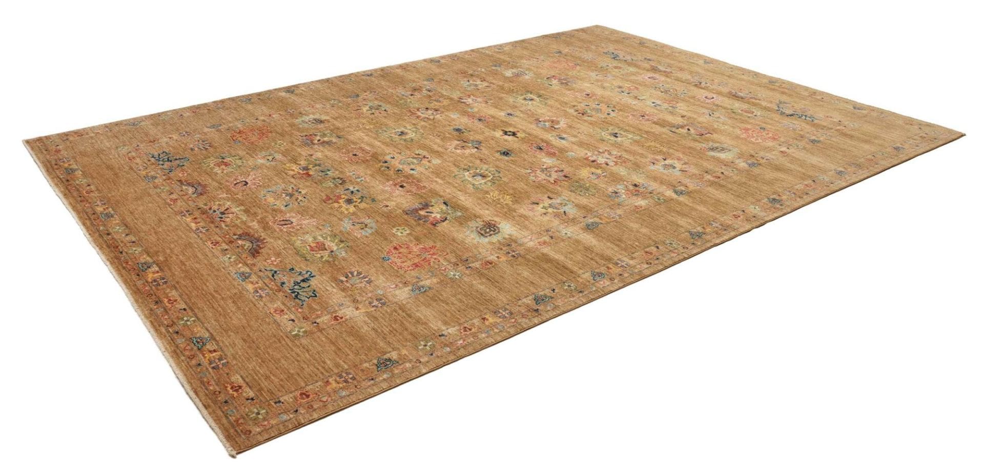 Ziegler Orientteppich 252 x 351cm aus Schurwolle, handgeknüpft