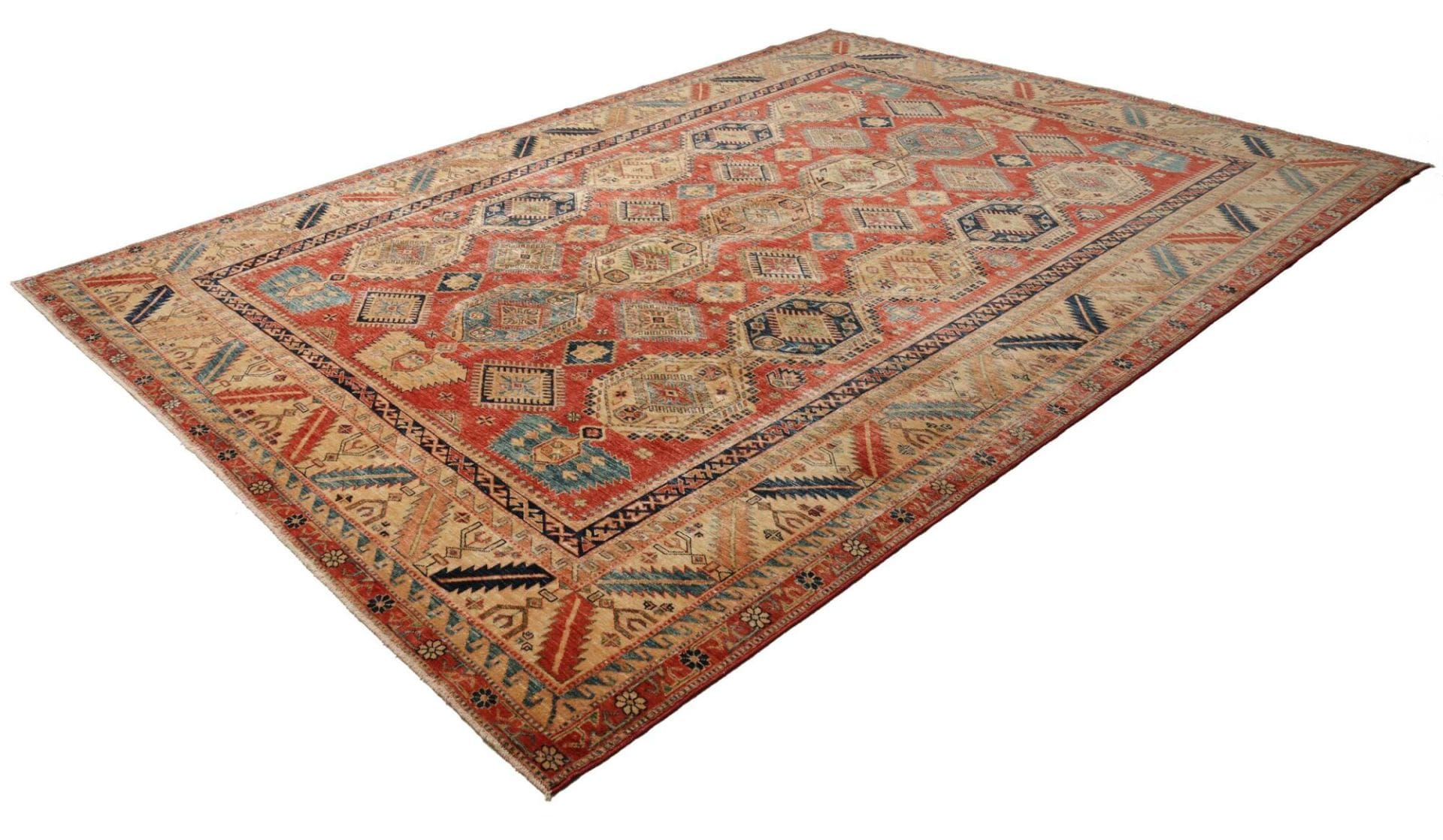 Kazak Teppich 270 x 362 cm | Handgeknüpft aus Schurwolle | Orientteppich