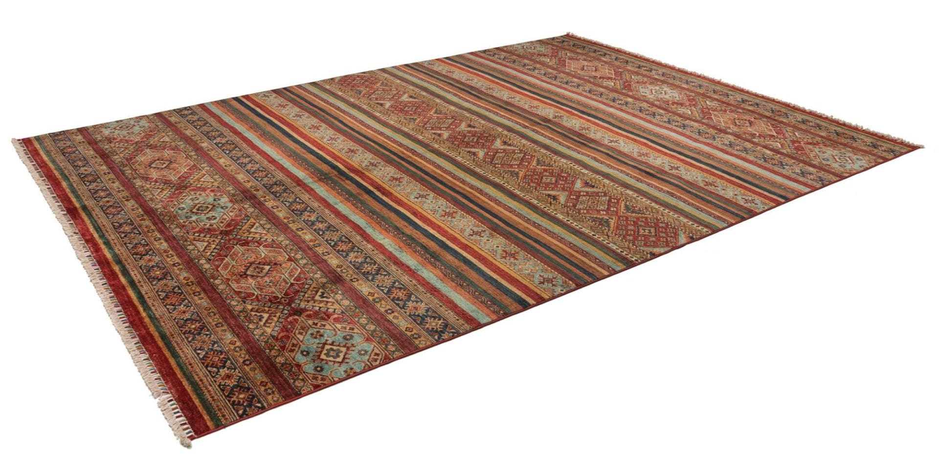 Samarkand Orientteppich 253 x 344cm, handgeknüpft, Wolle