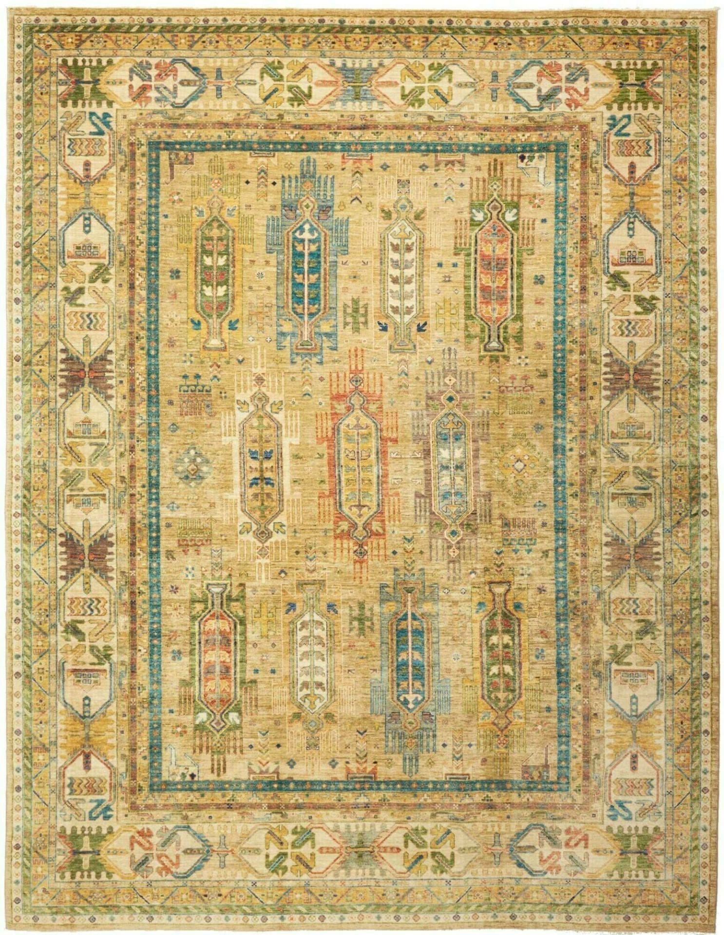 Samarkand Orientteppich 257 x 332cm, handgeknüpft, Wolle
