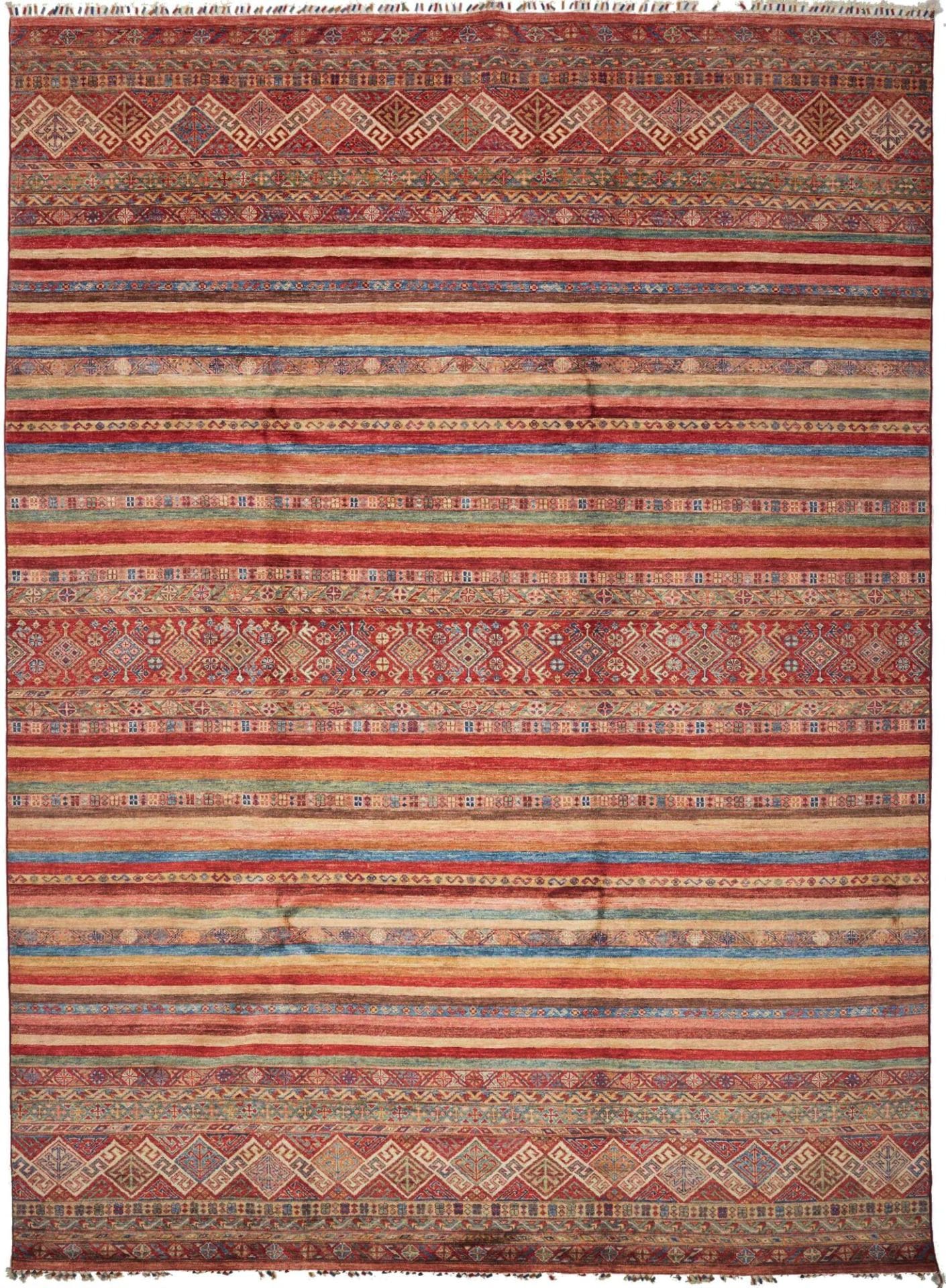 Samarkand Orientteppich 255 x 344 cm, handgeknüpft, Wolle
