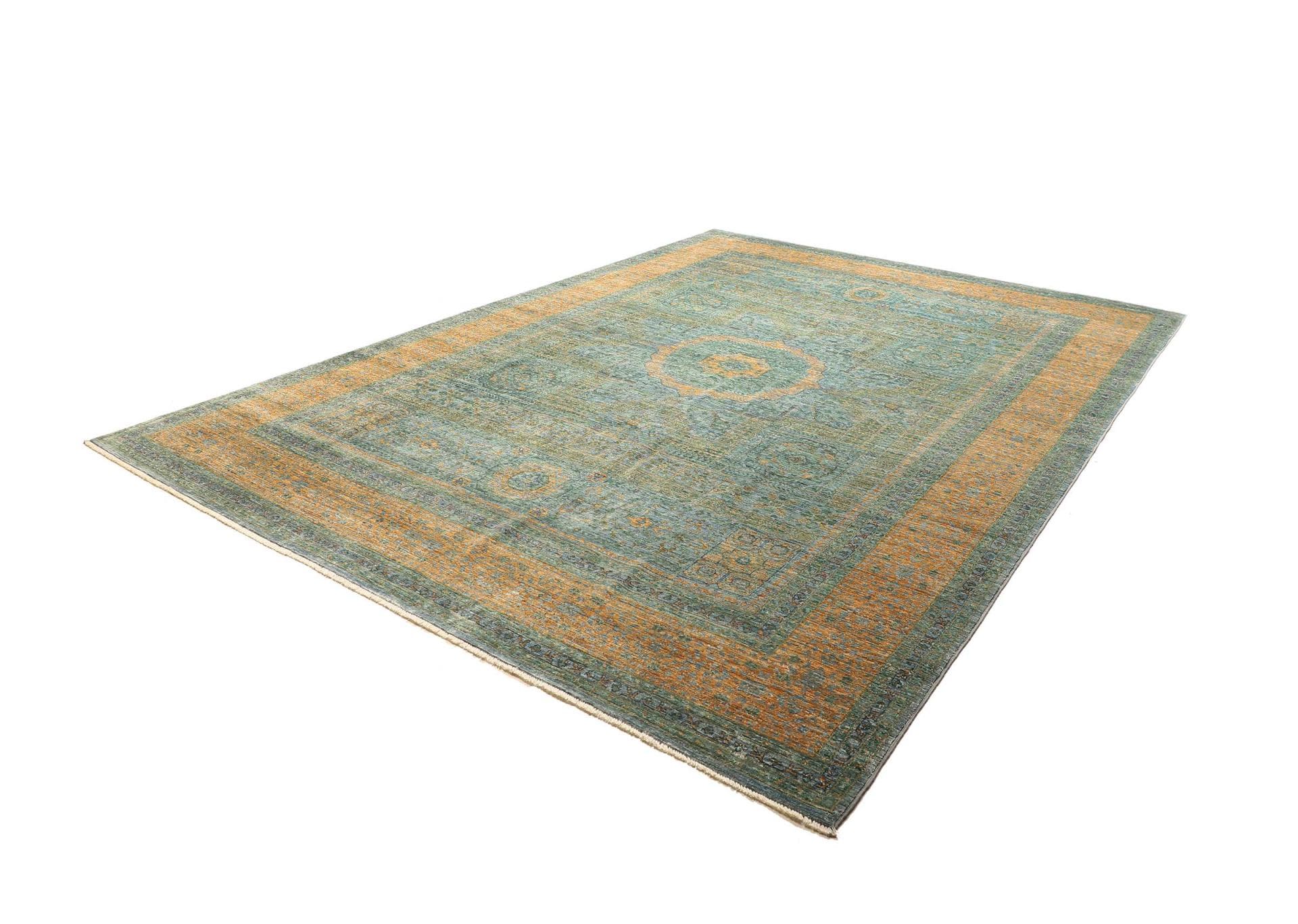 Mamluk Orientteppich 275 x 356cm, Seide, handgeknüpft, hohe Qualität
