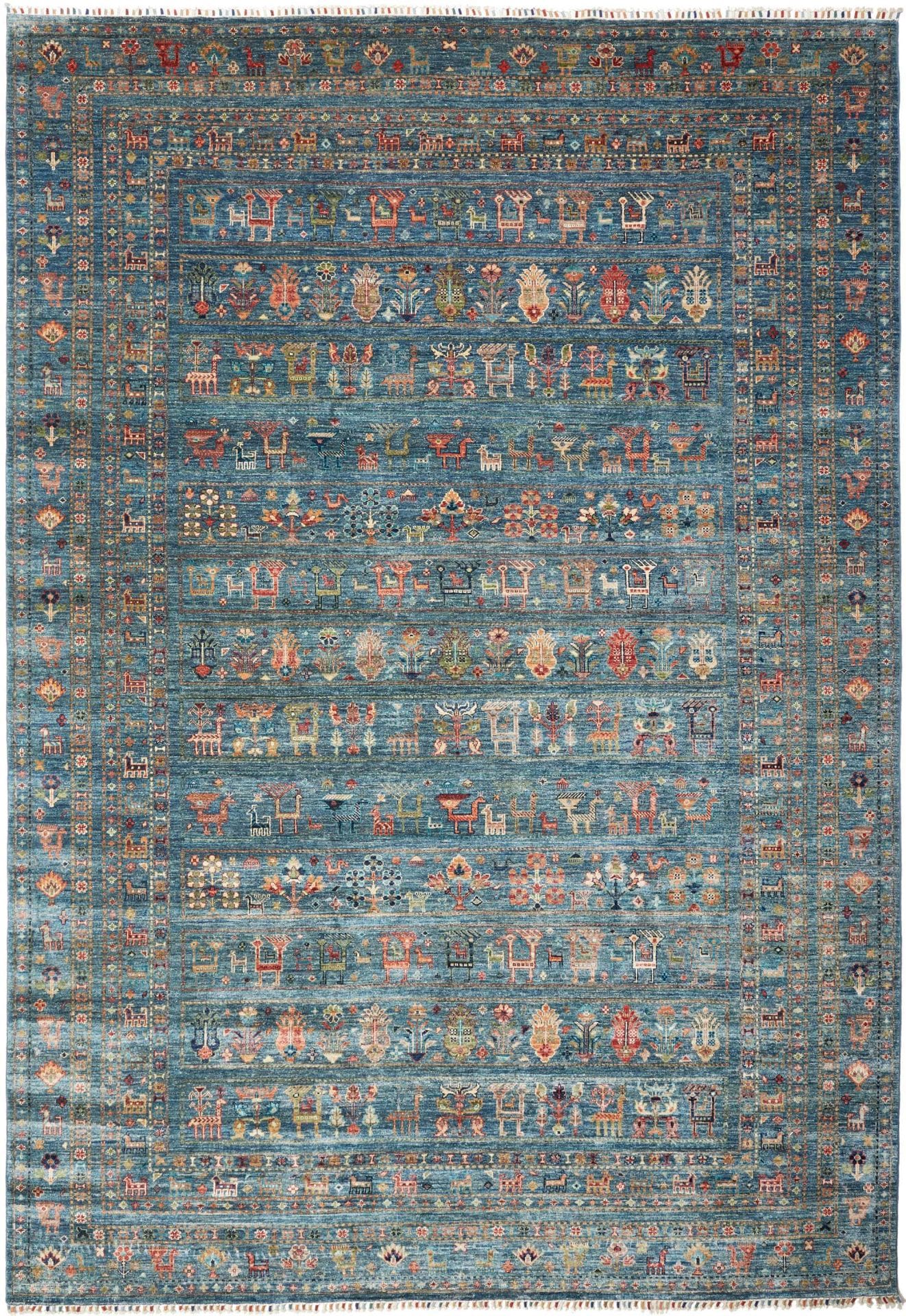 Orientteppich Samarkand 246 x 348cm, handgeknüpft aus Wolle