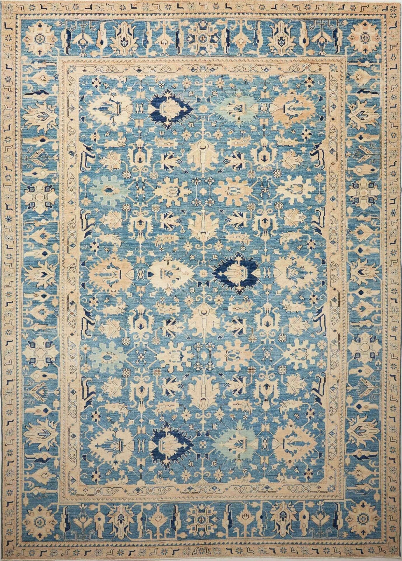 Kazak Teppich 270 x 367 cm, Schurwolle, handgeknüpft, Orientteppich