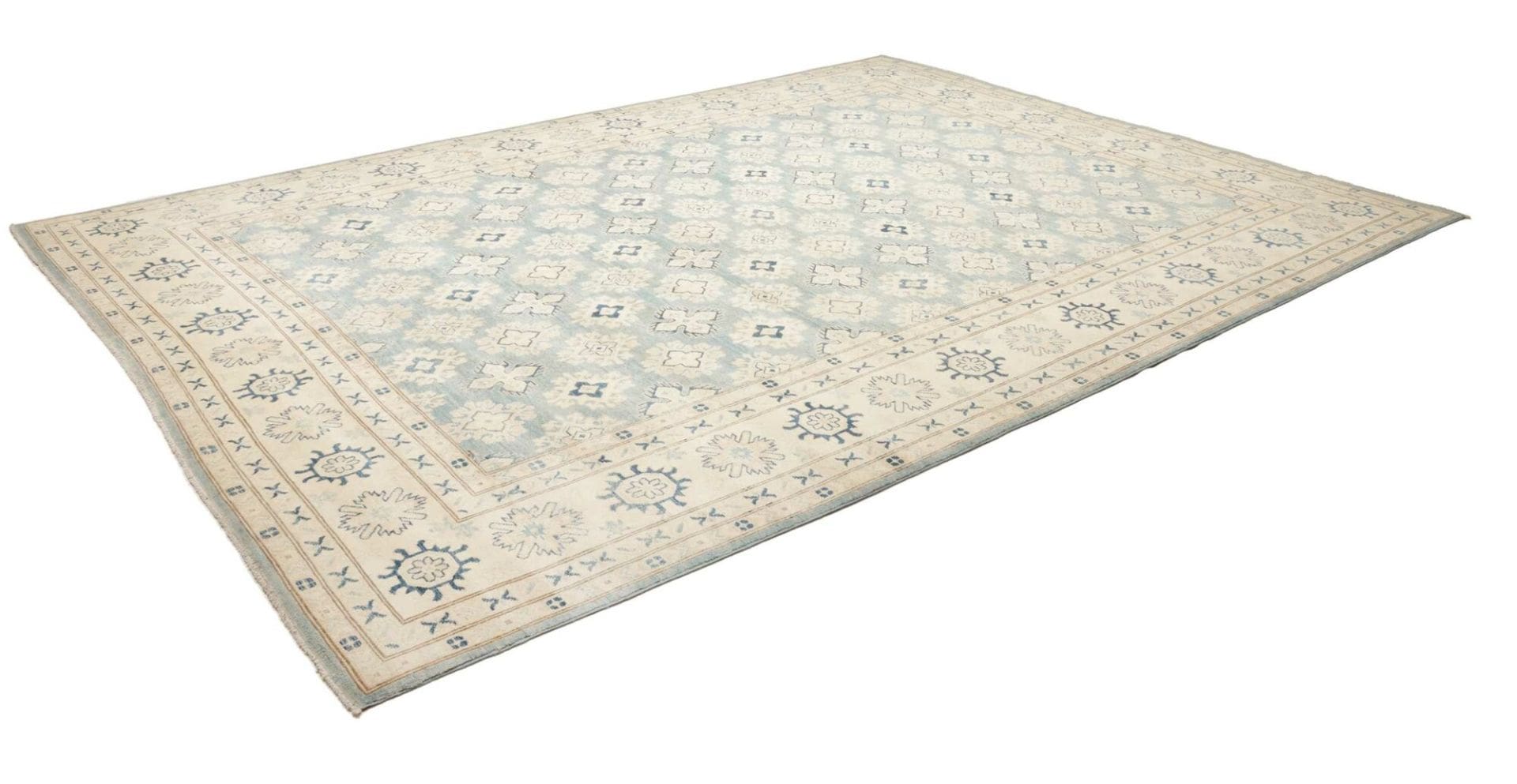 Kazak Orientteppich 275 x 366cm – Handgeknüpft, geometrisches Muster