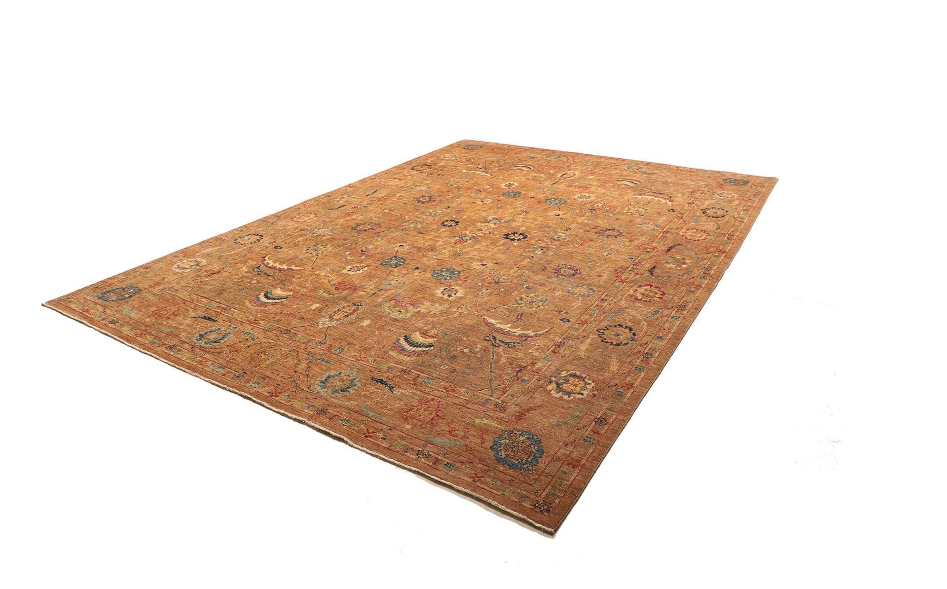Samarkand Orientteppich 276 x 373cm, handgeknüpft, Schurwolle