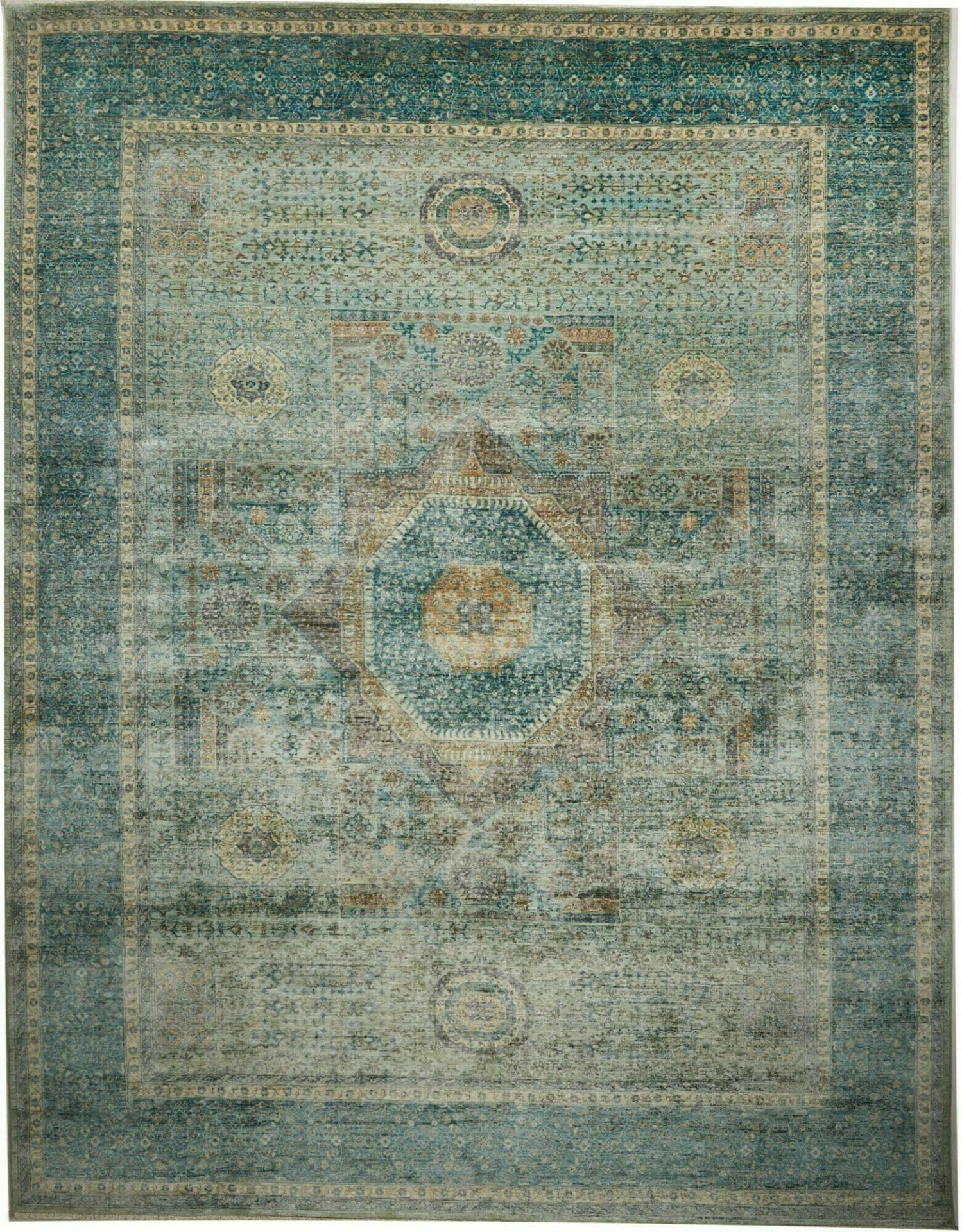 Mamluk Orientteppich 272 x 348 cm – handgeknüpft, Seide, hohe Qualität