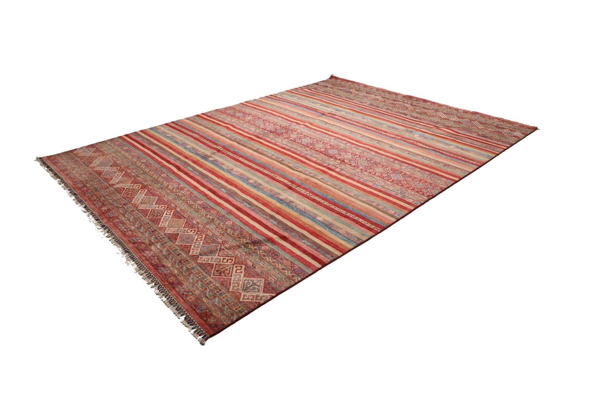 Samarkand Orientteppich 255 x 344 cm, handgeknüpft, Wolle