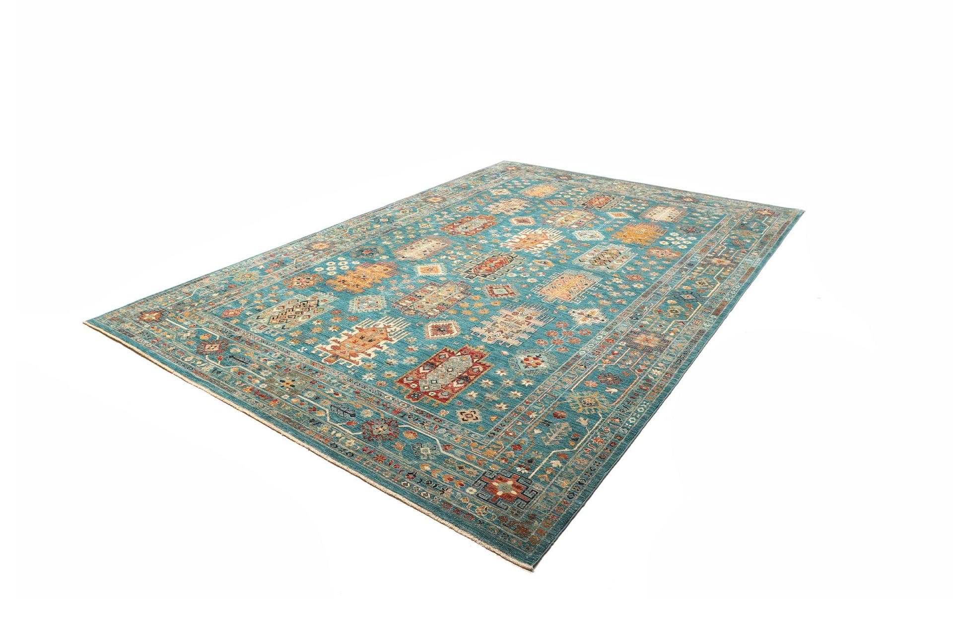 Samarkand Orientteppich 242 x 341 cm, handgeknüpft, Wolle