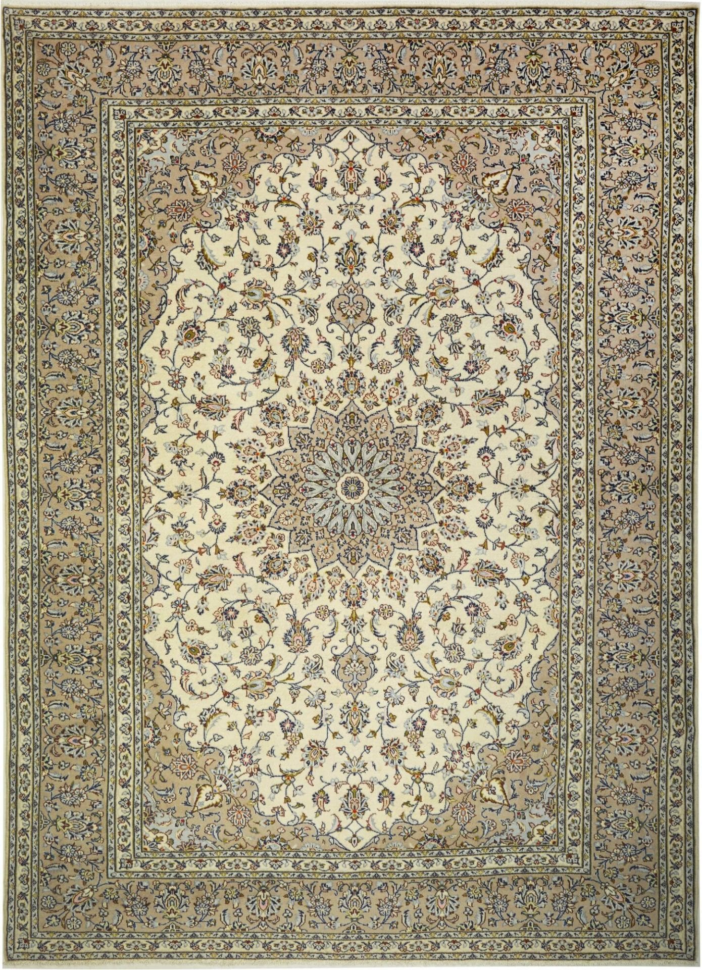Kashan Teppich 248 x 340cm, handgeknüpft, Schurwolle, Perserteppich