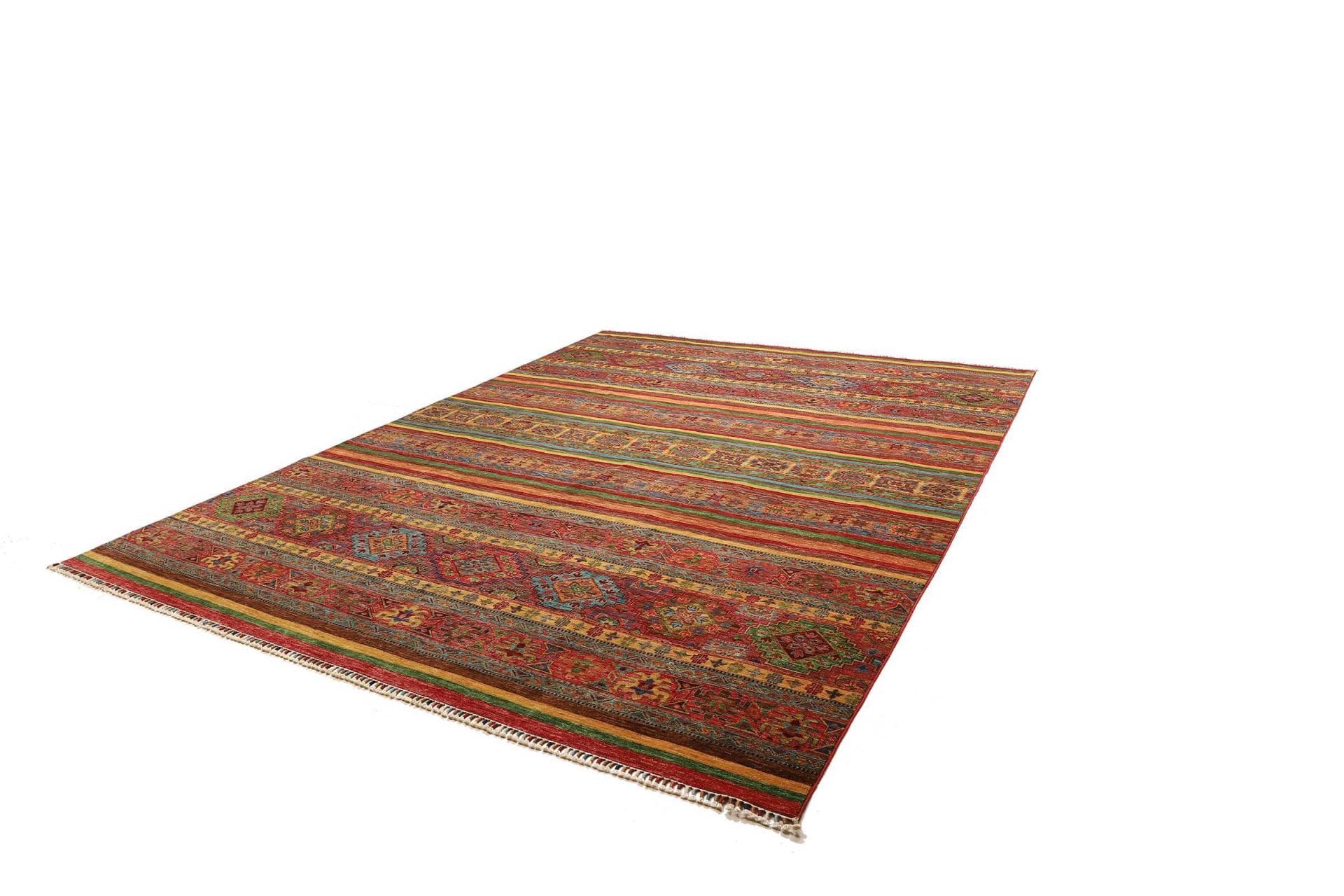 Orientteppich Samarkand 272 x 353 cm, handgeknüpft, Wolle, bunt