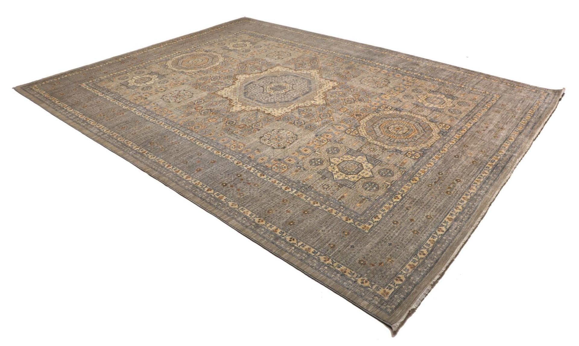 Mamluk Teppich 257 x 338 cm, Schurwolle, handgeknüpft, Orientteppich