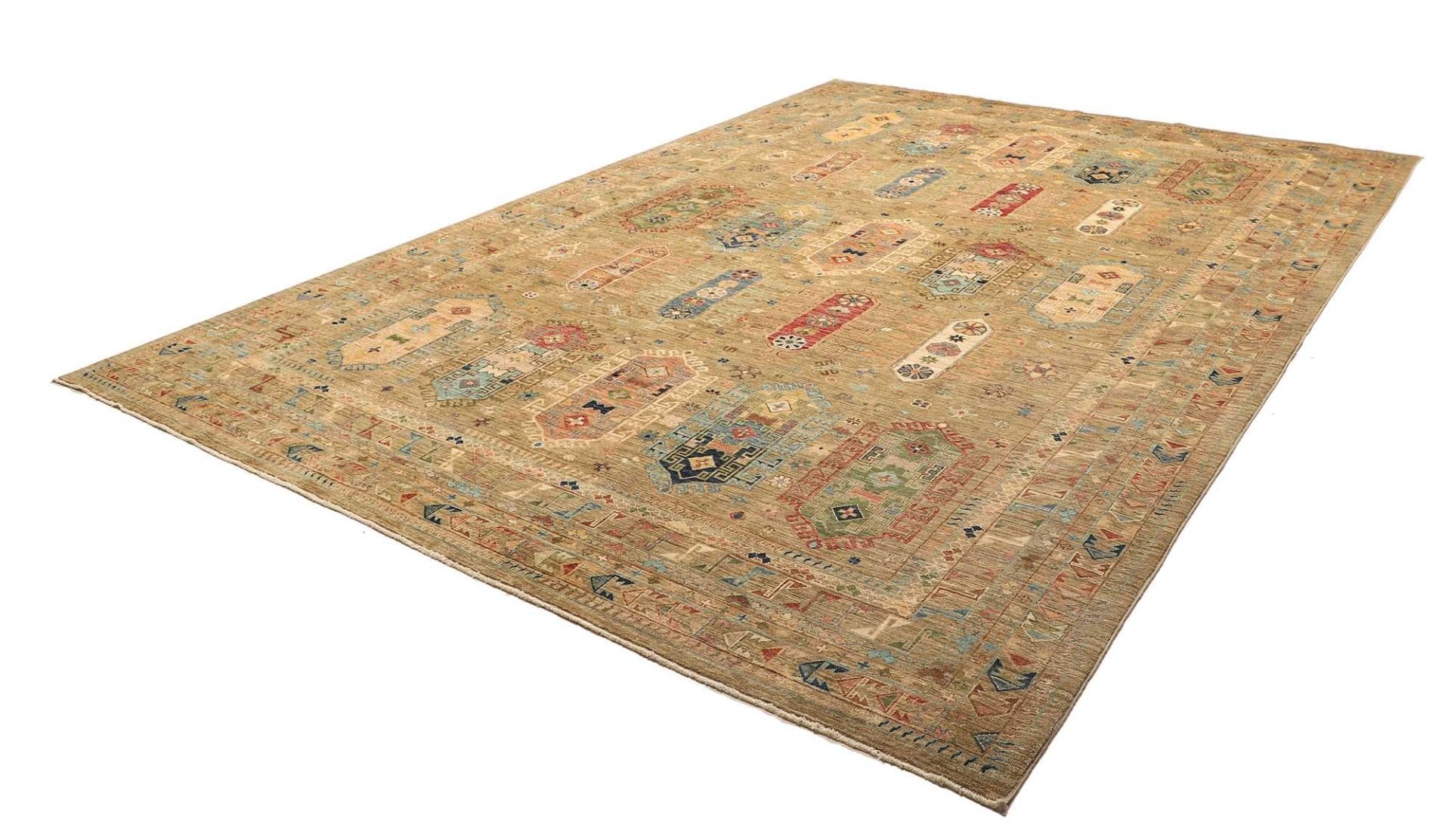 Orientteppich Samarkand 277 x 370cm, handgeknüpft, Schurwolle