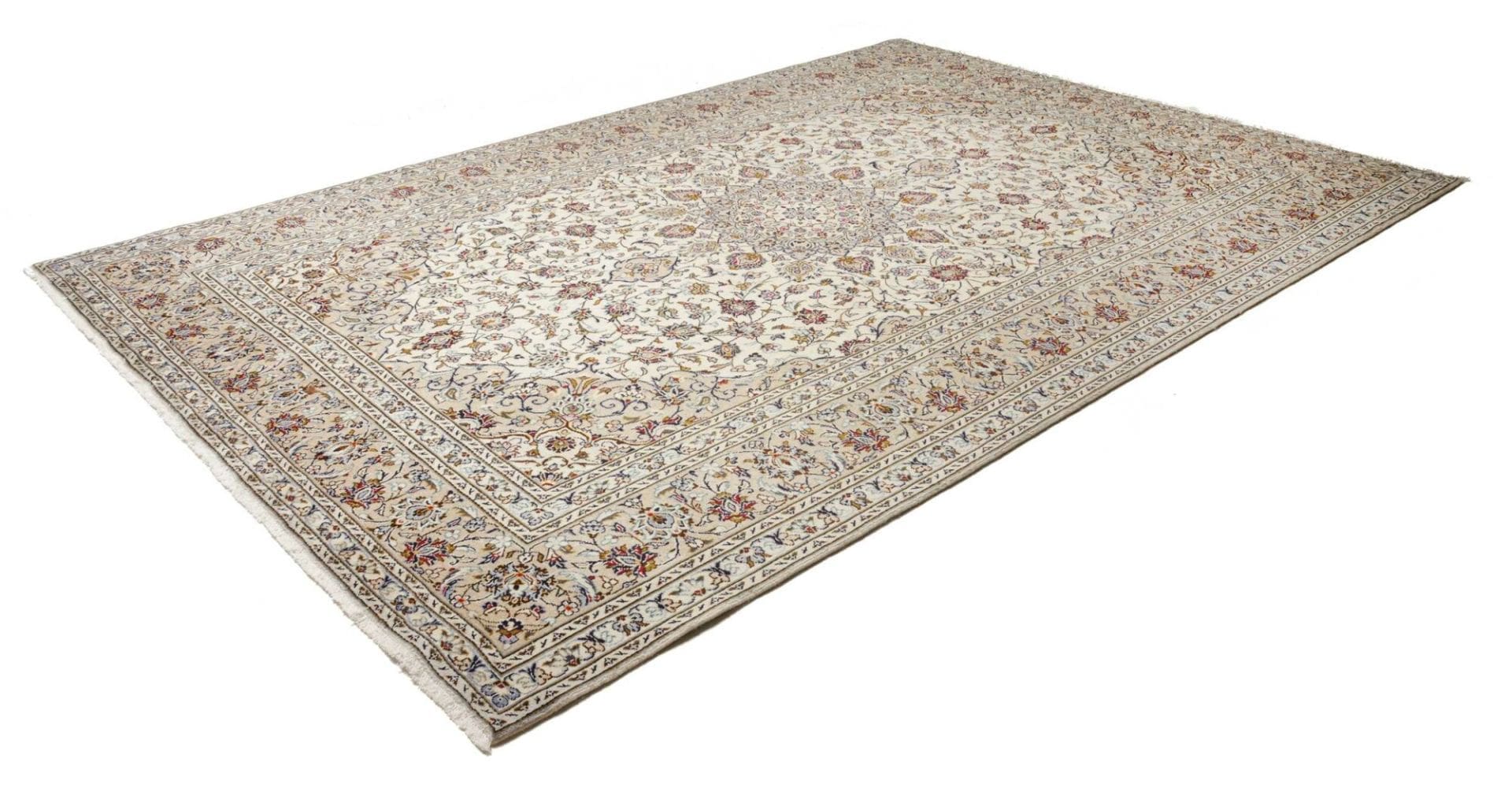 Kashan Teppich 243 x 357cm, handgeknüpft, Schurwolle, Perserteppich