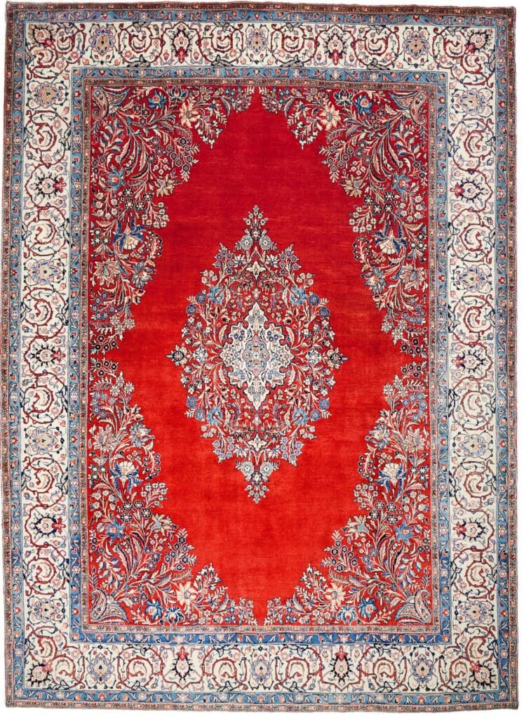 Sarough Teppich 270 x 368cm, Handgeknüpft, Schurwolle, Perserteppich