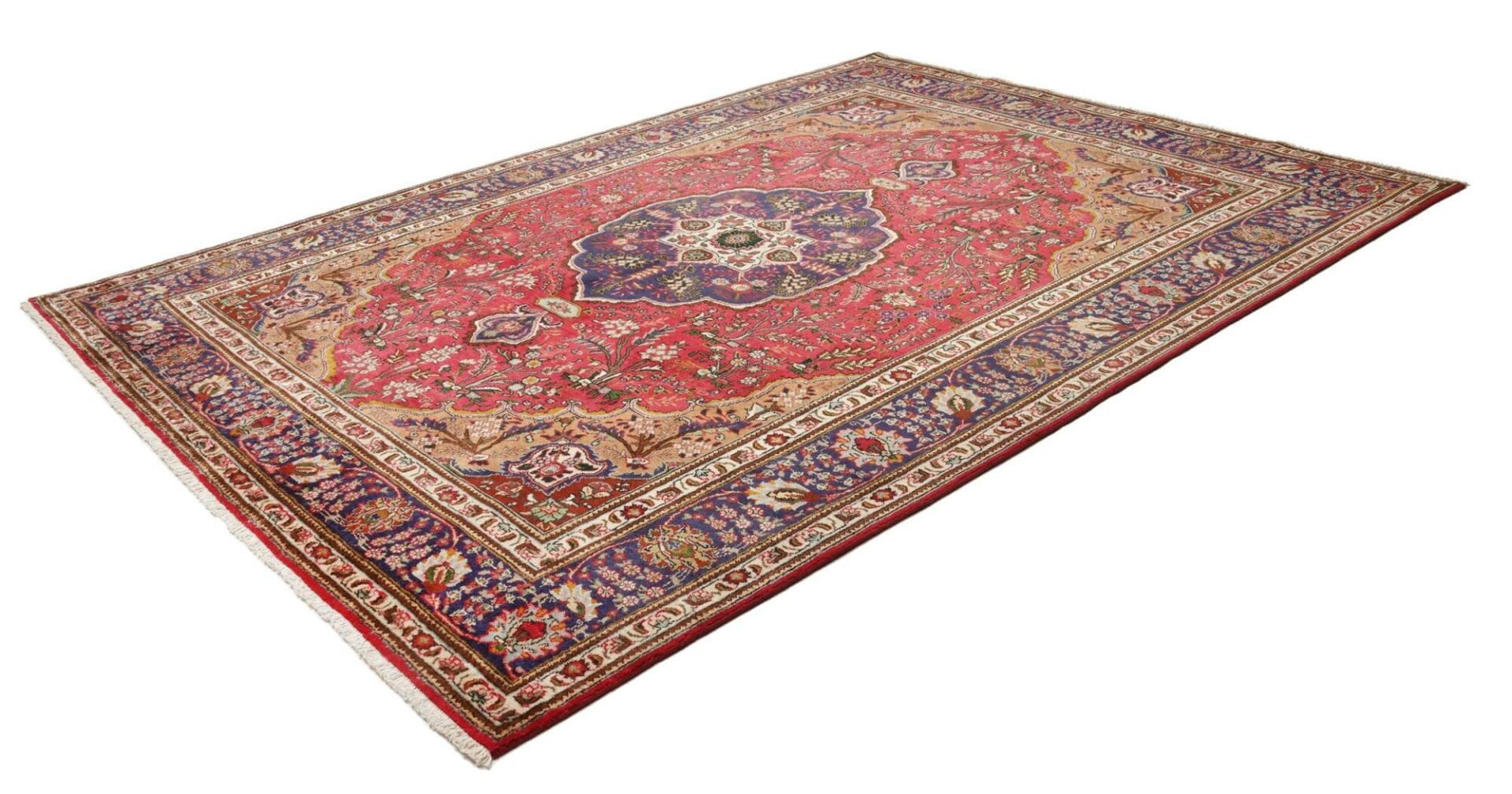 Täbriz Teppich 253 x 342cm, handgeknüpft, Schurwolle, Perserteppich