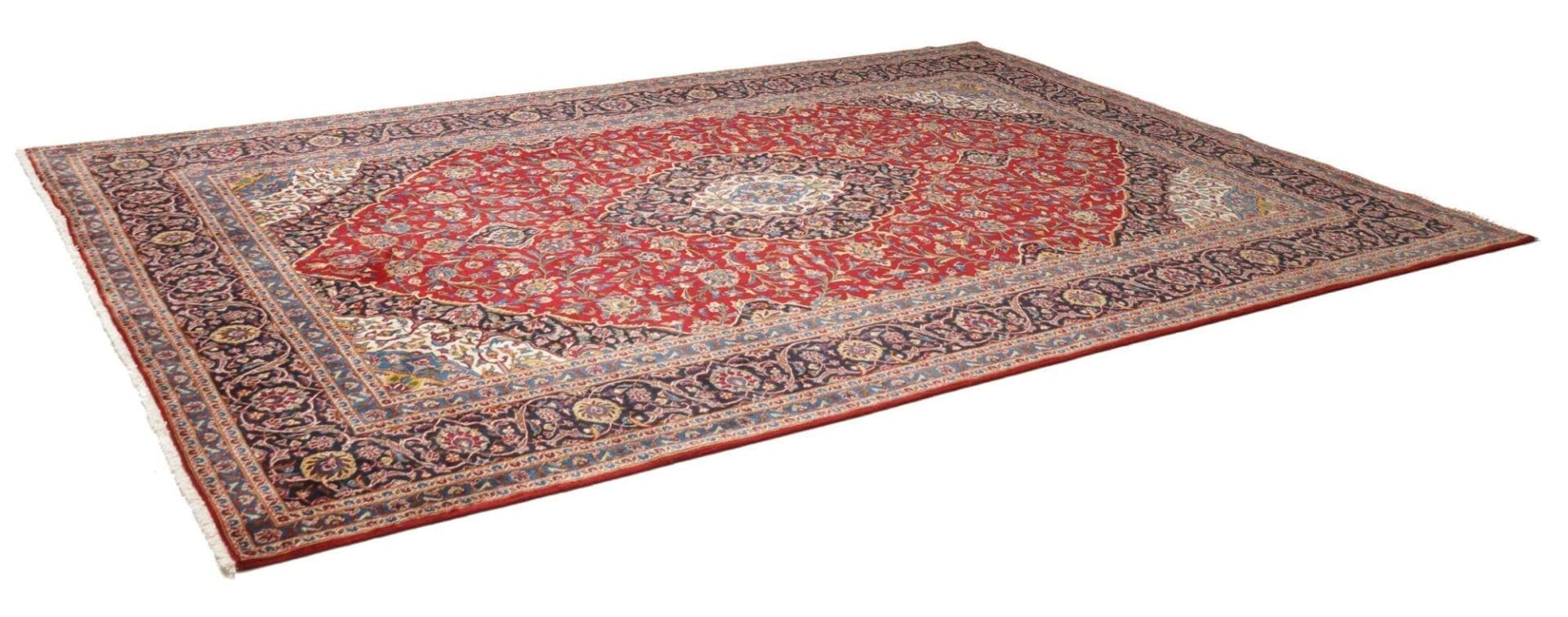 Kashan Teppich 249 x 347cm - Handgeknüpft, Perserteppich, Wolle