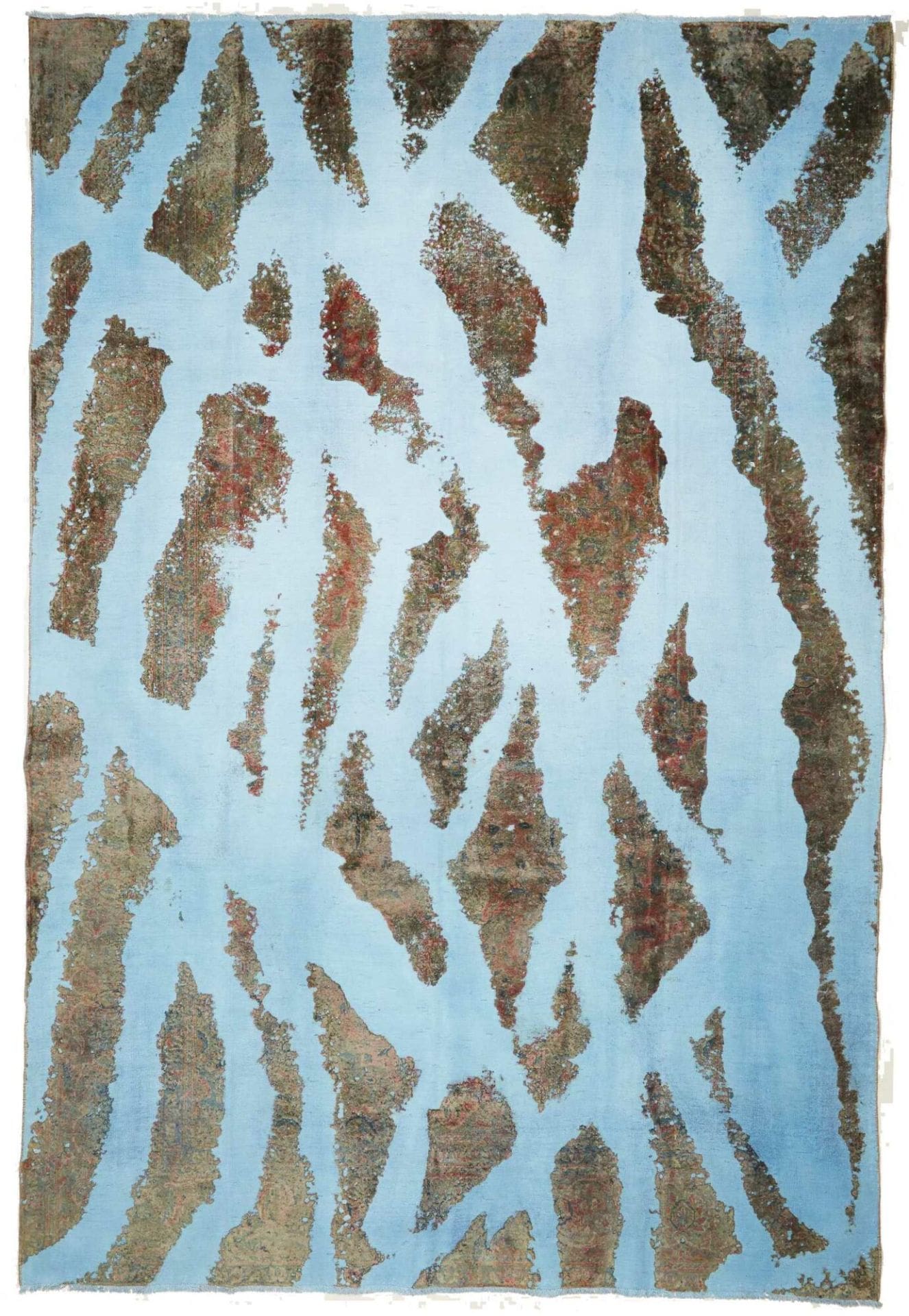 Vintage Perserteppich 238 x 349 cm, Schurwolle, handgeknüpft