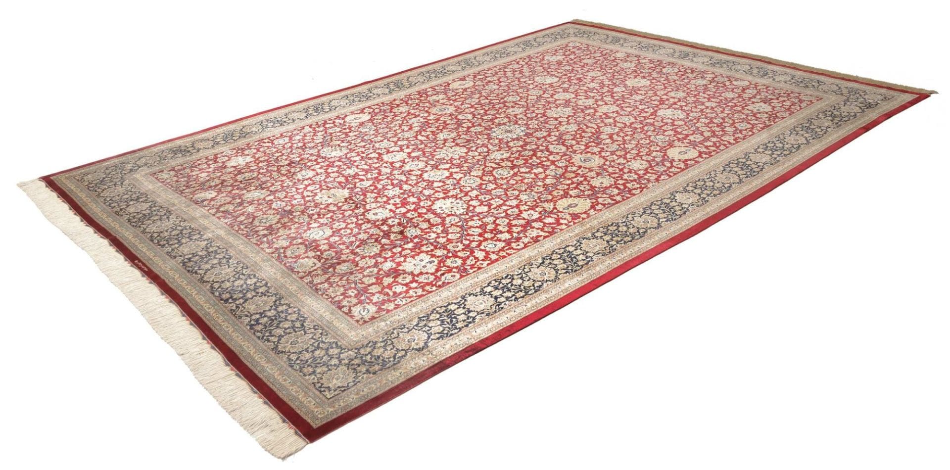 Ghom Teppich 249 x 352cm, Seide, handgeknüpft, Perserteppich H1