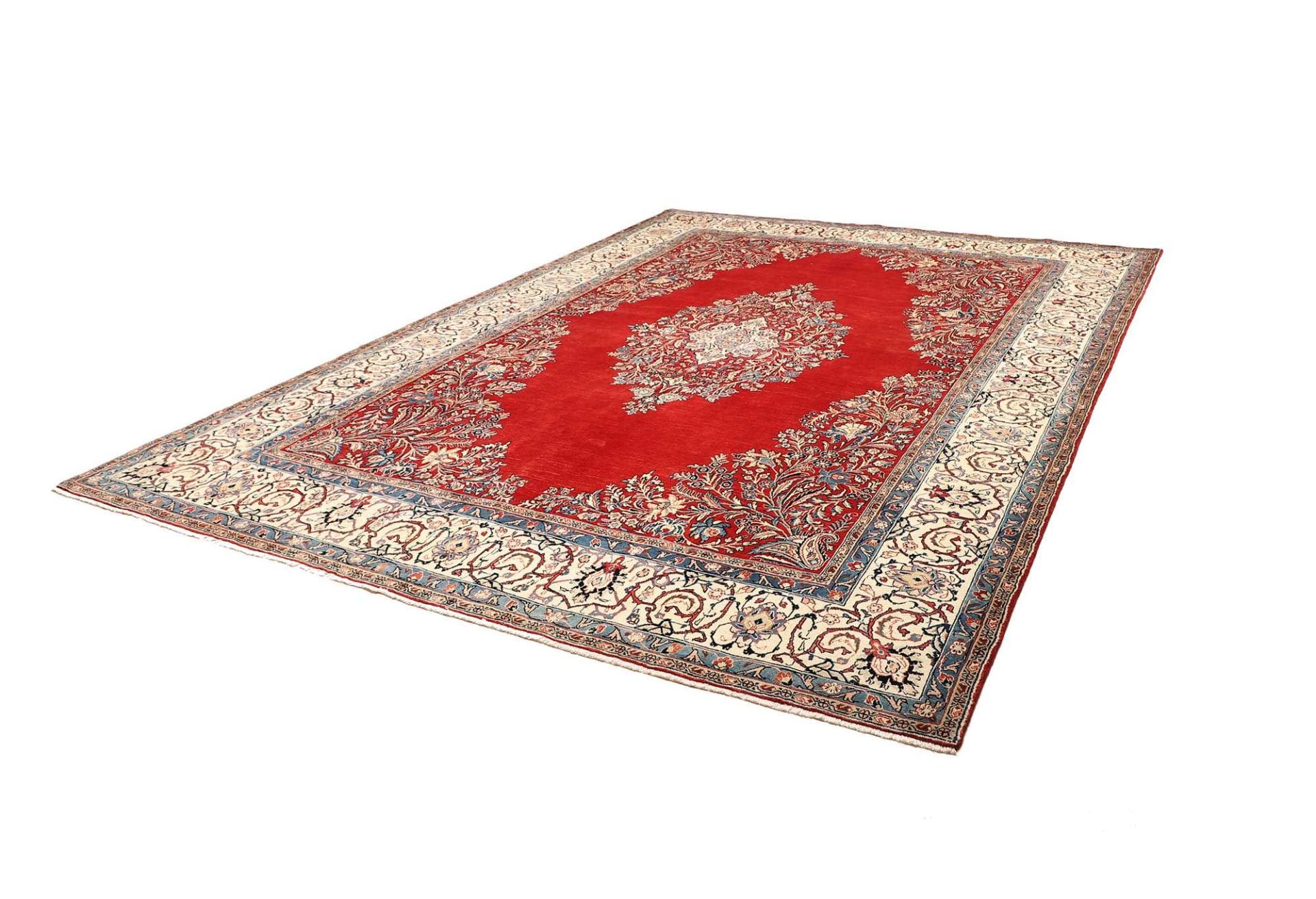 Sarough Teppich 270 x 368cm, Handgeknüpft, Schurwolle, Perserteppich