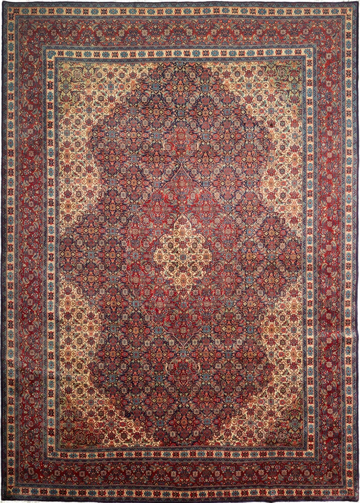 Sarough Teppich 250 x 350 cm – handgeknüpft, Schurwolle, unikat