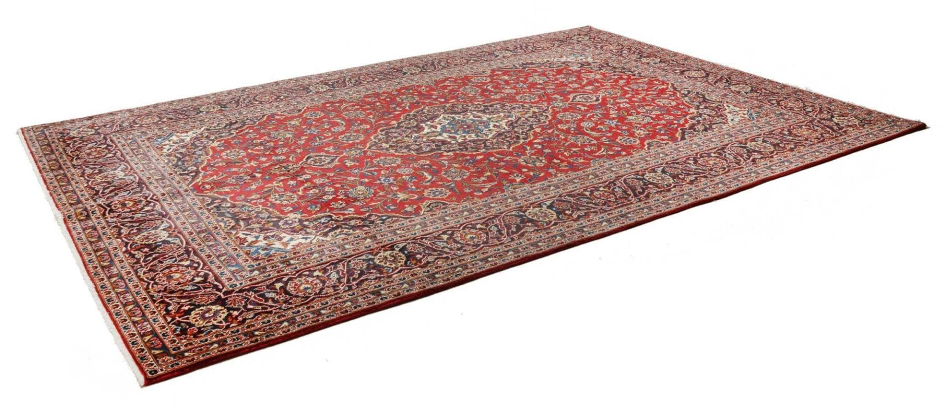 Kashan Teppich 246 x 348cm - Handgeknüpft, Schurwolle, Perserteppich