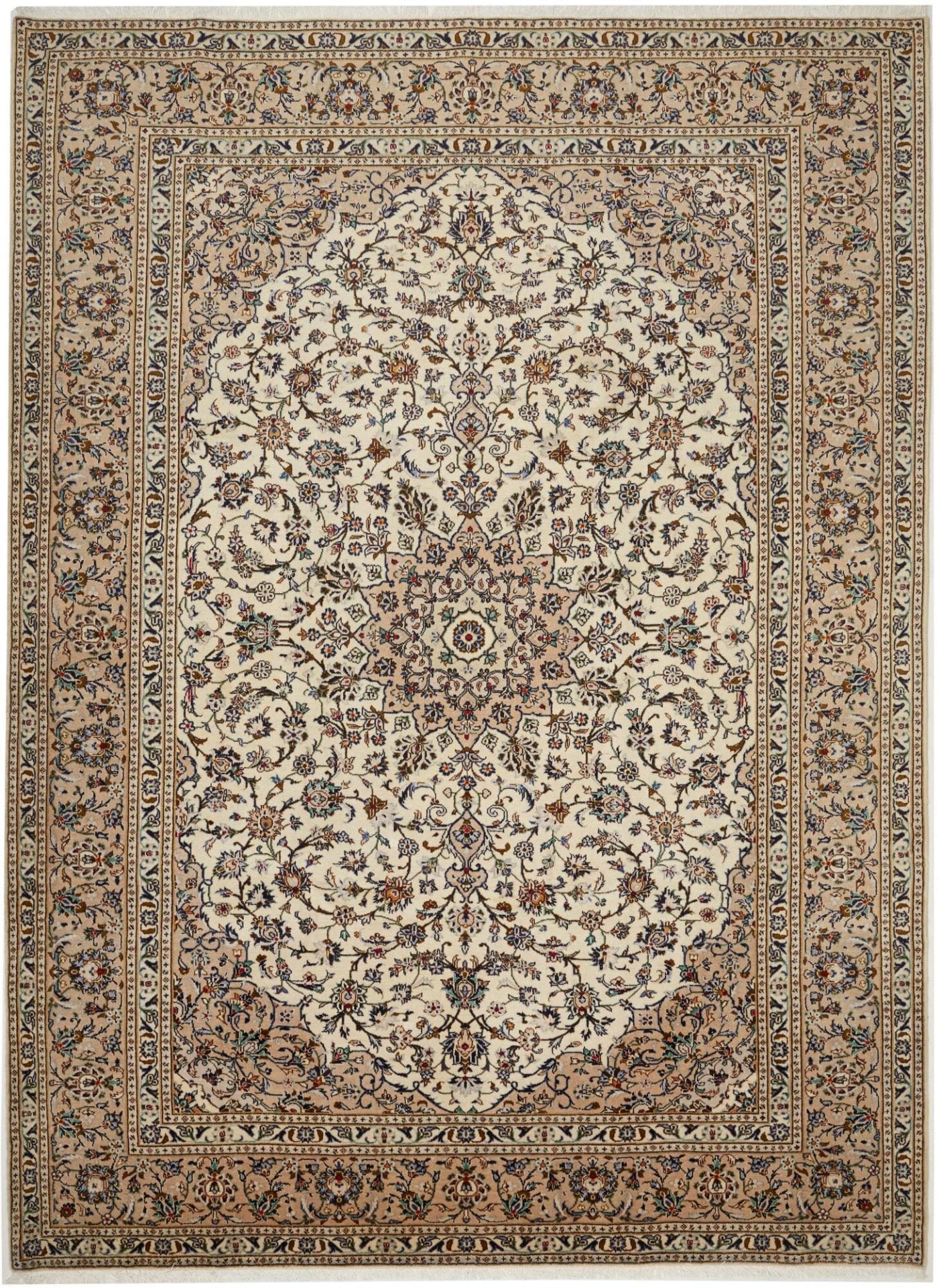 Kashan Teppich 249 x 335cm, handgeknüpft, Perserteppich, Schurwolle
