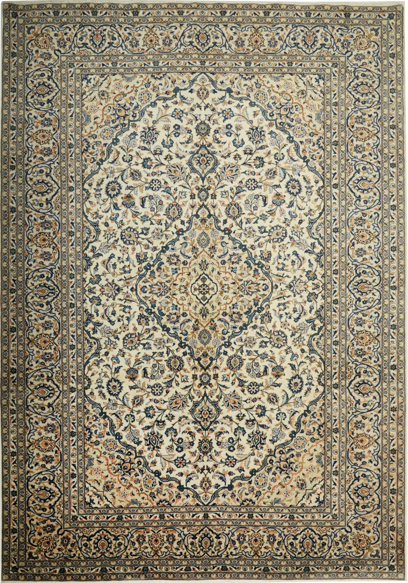 Kashan Teppich 249 x 350cm, Handgeknüpft, Schurwolle, Perserteppich