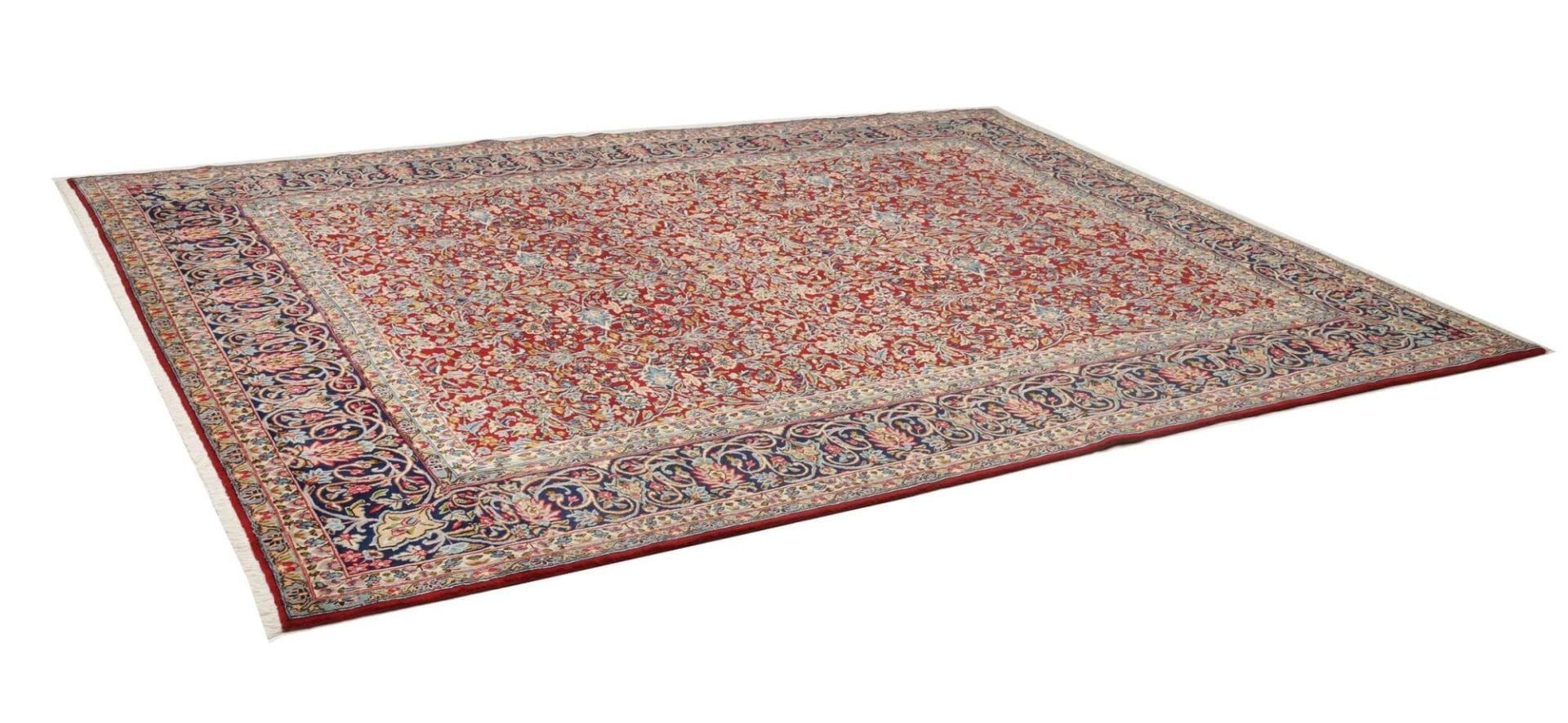 Großer Kirman Teppich 261 x 350 cm, handgeknüpft, Perserteppich