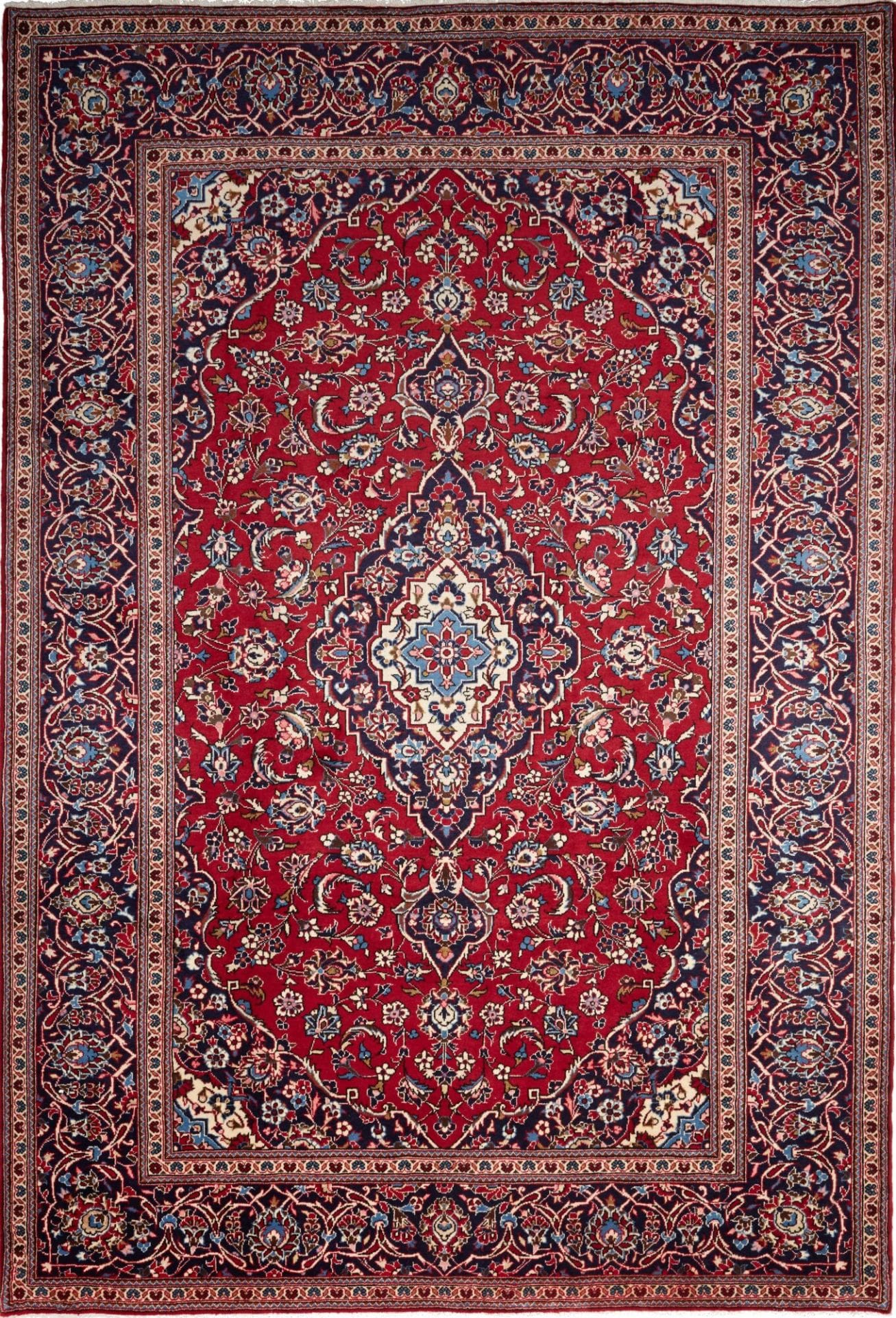 Kashan Teppich 250 x 363 cm – Handgeknüpft, Perserteppich, Wolle
