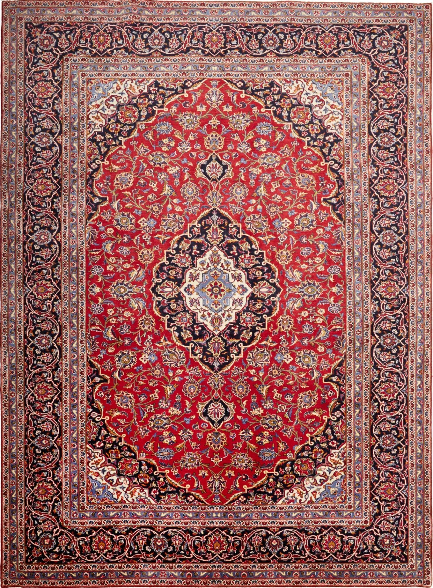 Kashan Teppich 253 x 342 cm - Handgeknüpft, Perserteppich