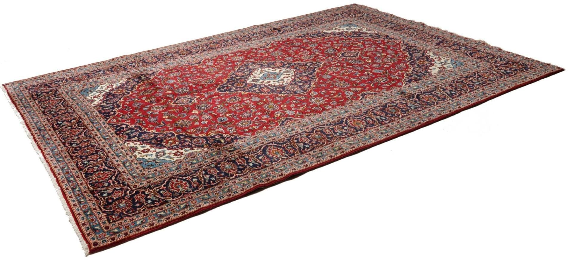 Kashan Teppich 250 x 355 cm, handgeknüpft, Schurwolle, Perserteppich