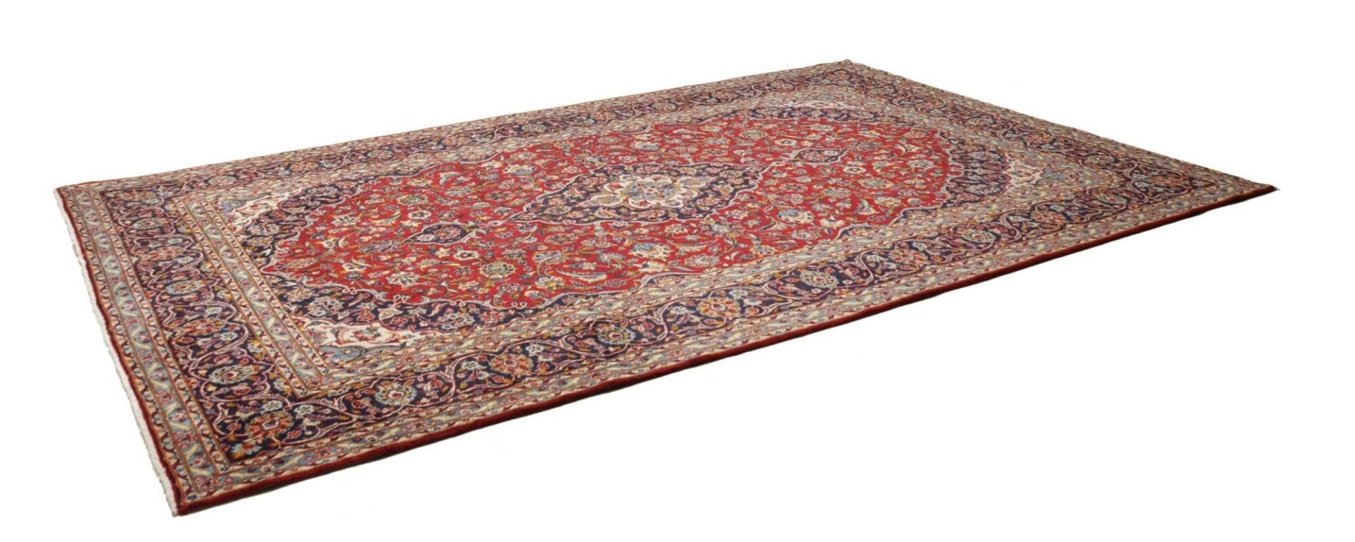 Kashan Teppich 251 x 372 cm | Schurwolle | handgeknüpft | Perserteppich