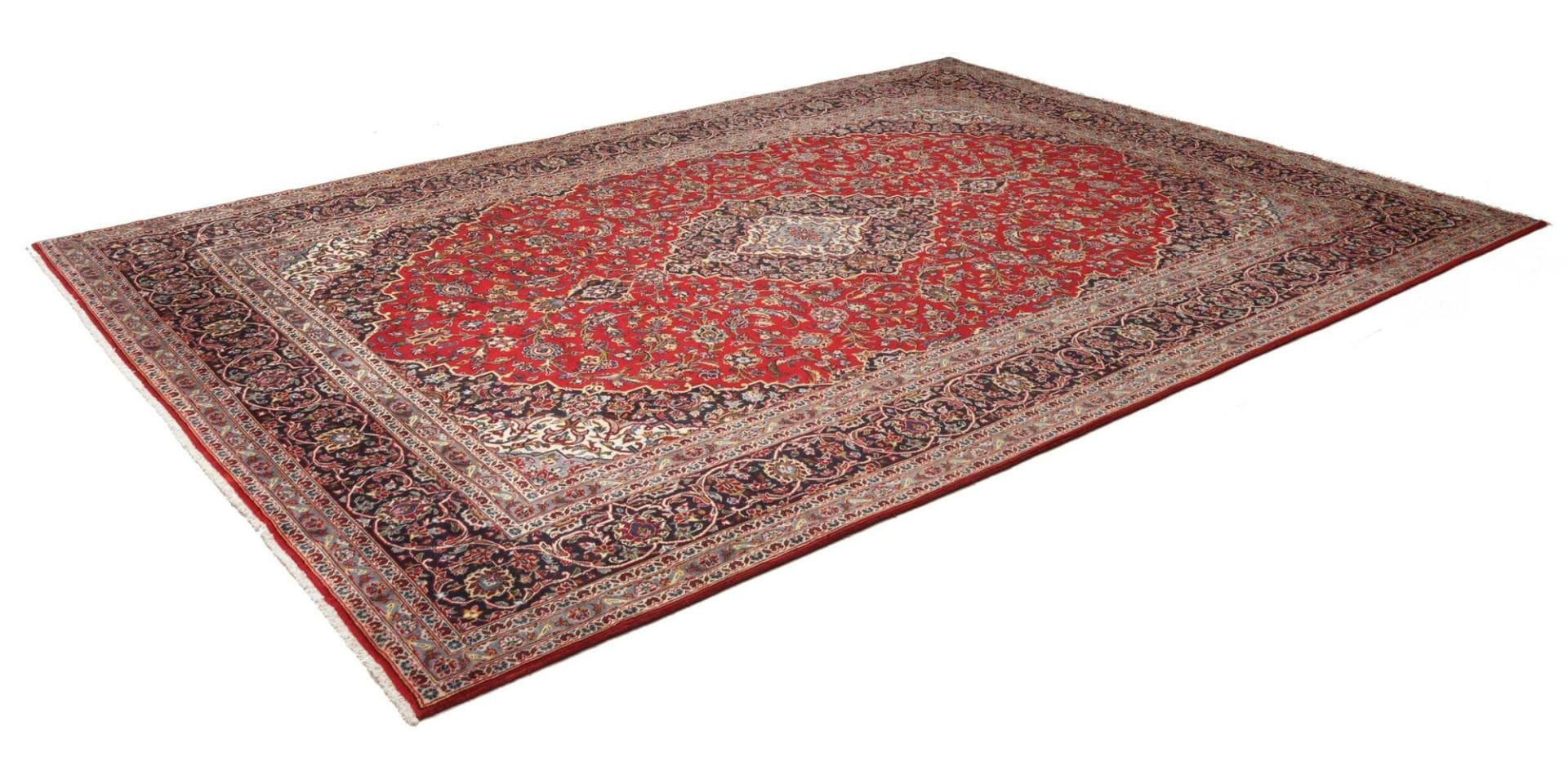 Kashan Teppich 255 x 350cm, Schurwolle, handgeknüpft, Perserteppich