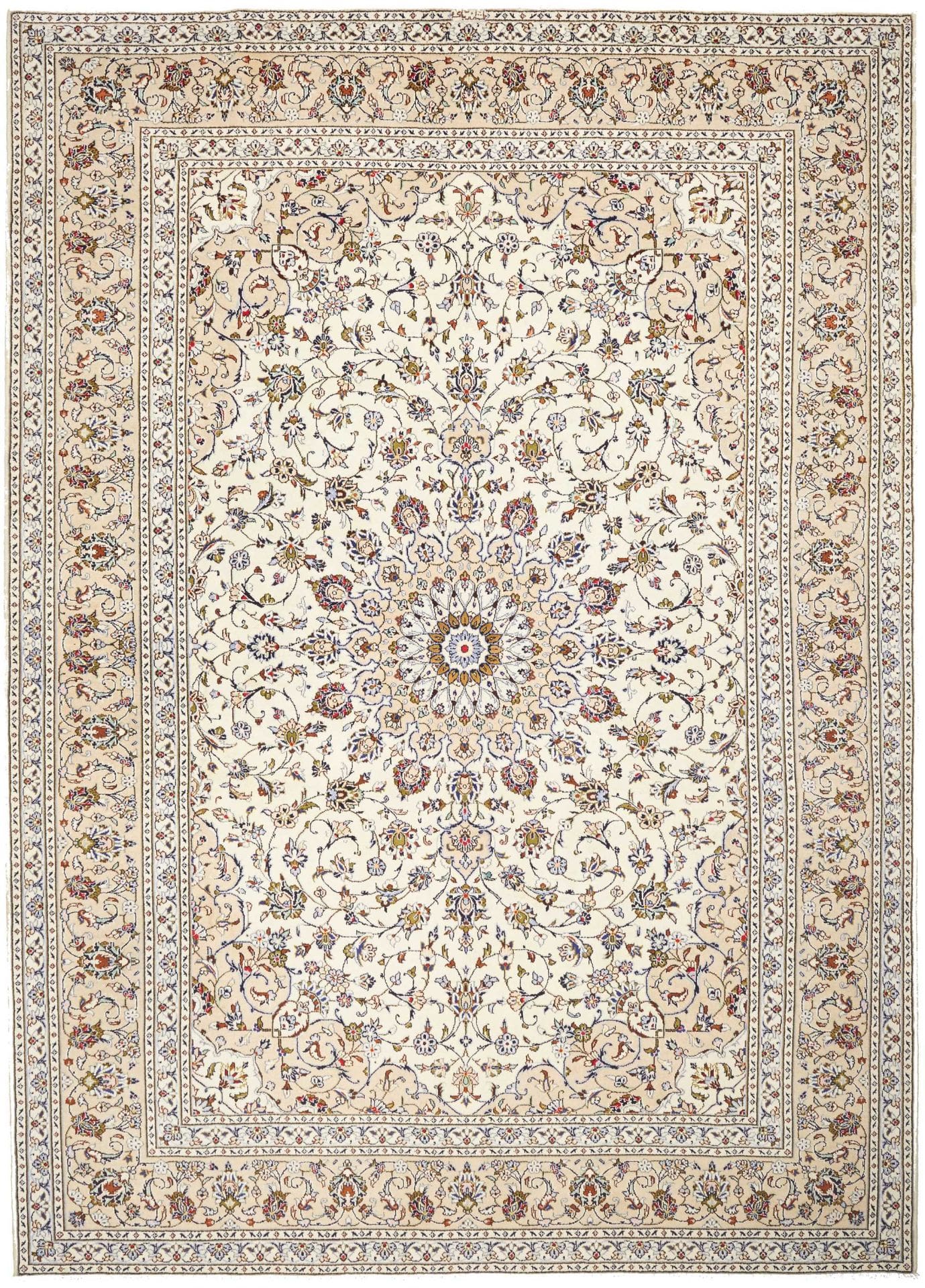 Kashan Teppich 253 x 350cm, handgeknüpft, Perserteppich, Wolle