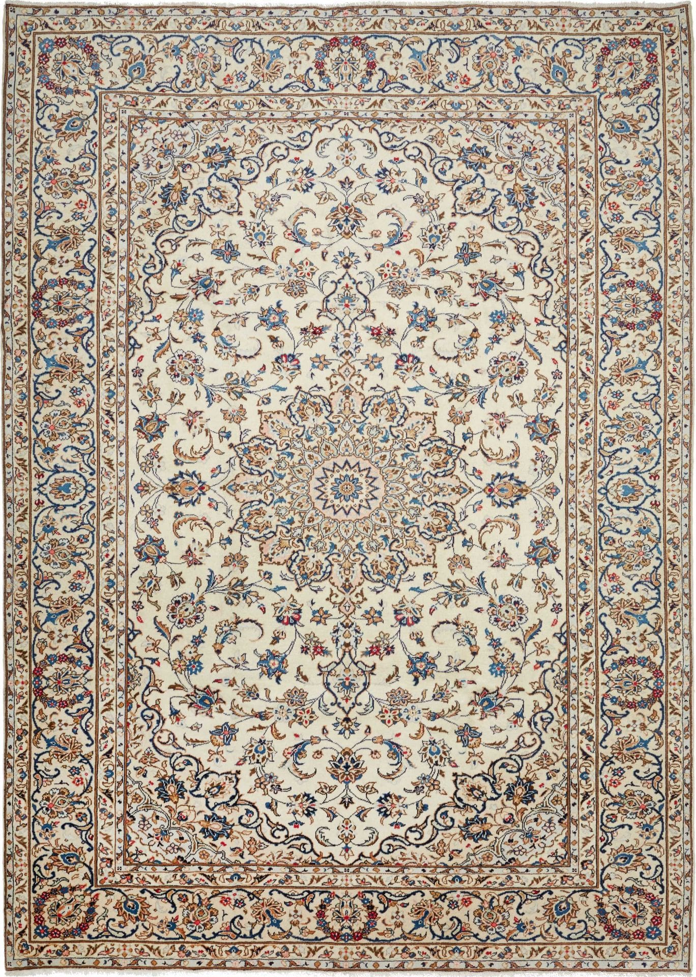 Kashan Teppich 247 x 345cm, Perserteppich, handgeknüpft, Wolle