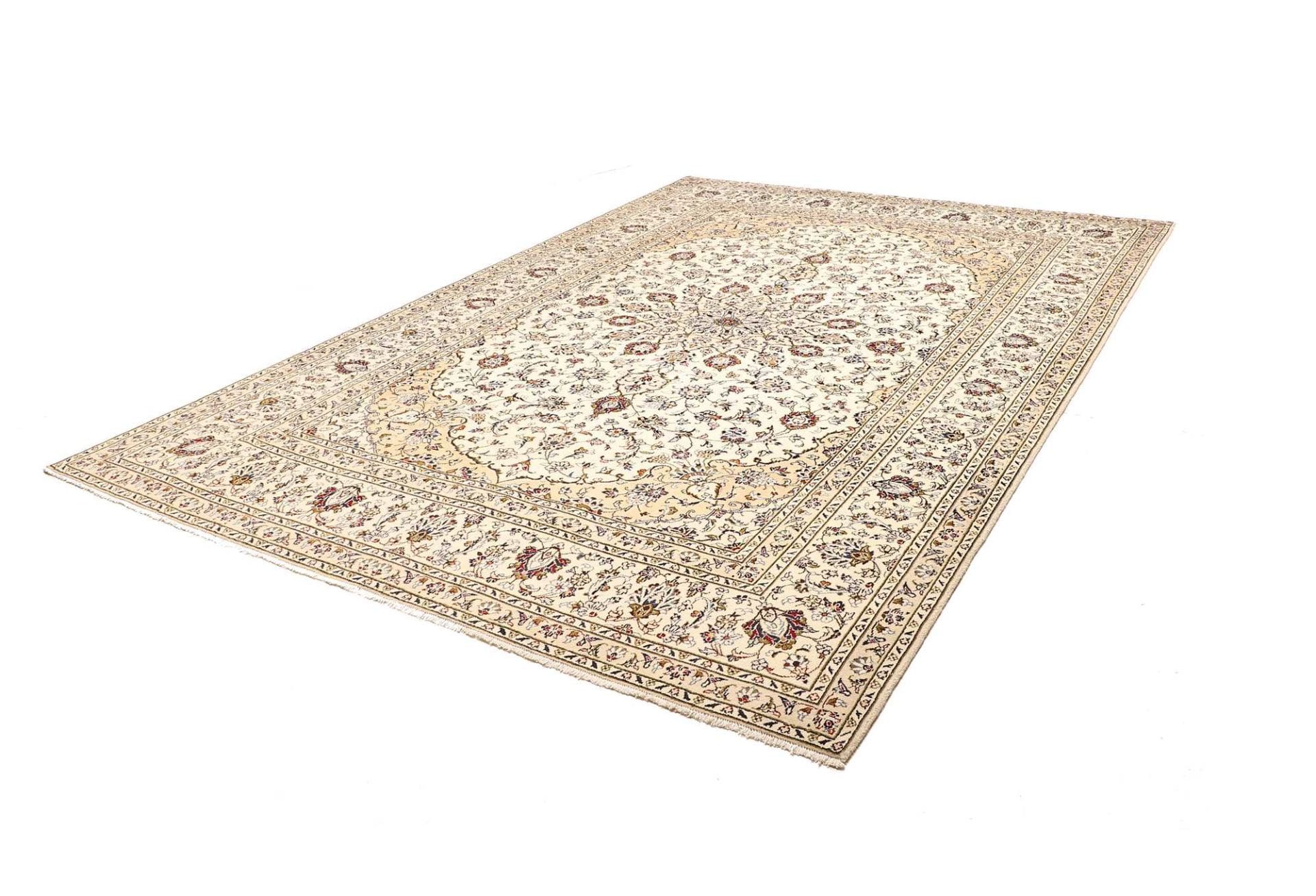 Kashan Teppich 243 x 345 cm, handgeknüpft, Perserteppich, Wolle