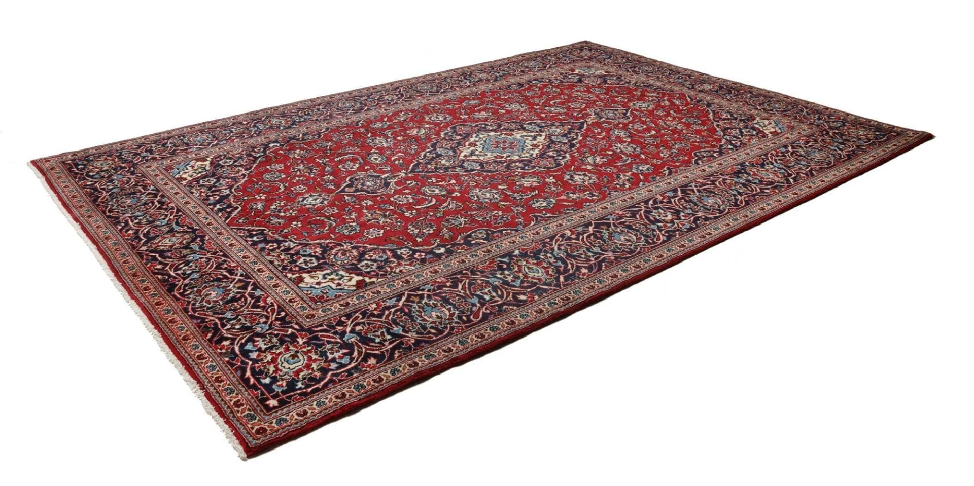 Kashan Teppich 250 x 363 cm – Handgeknüpft, Perserteppich, Wolle