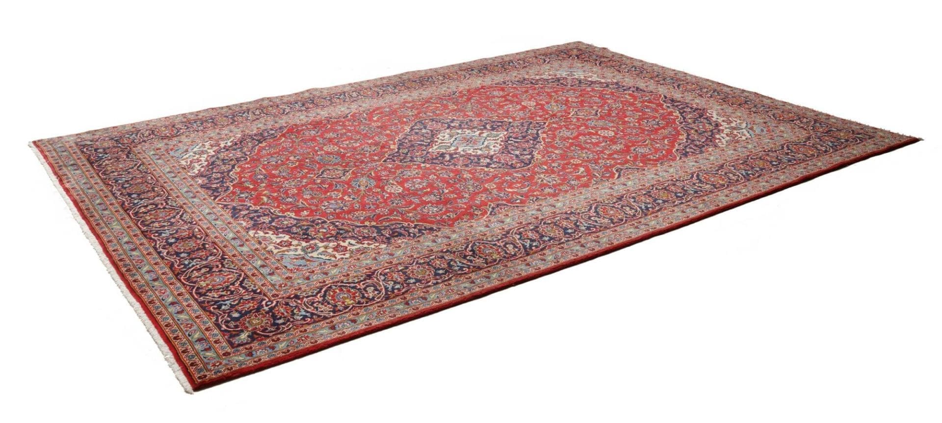 Kashan Teppich 245 x 343cm – Handgeknüpft, Perserteppich aus Wolle