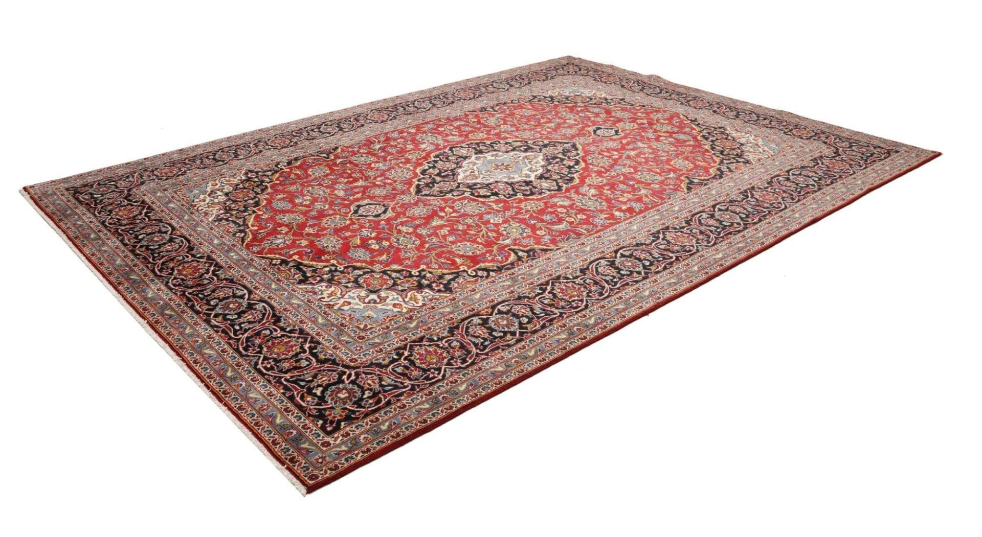 Kashan Teppich 253 x 342 cm - Handgeknüpft, Perserteppich