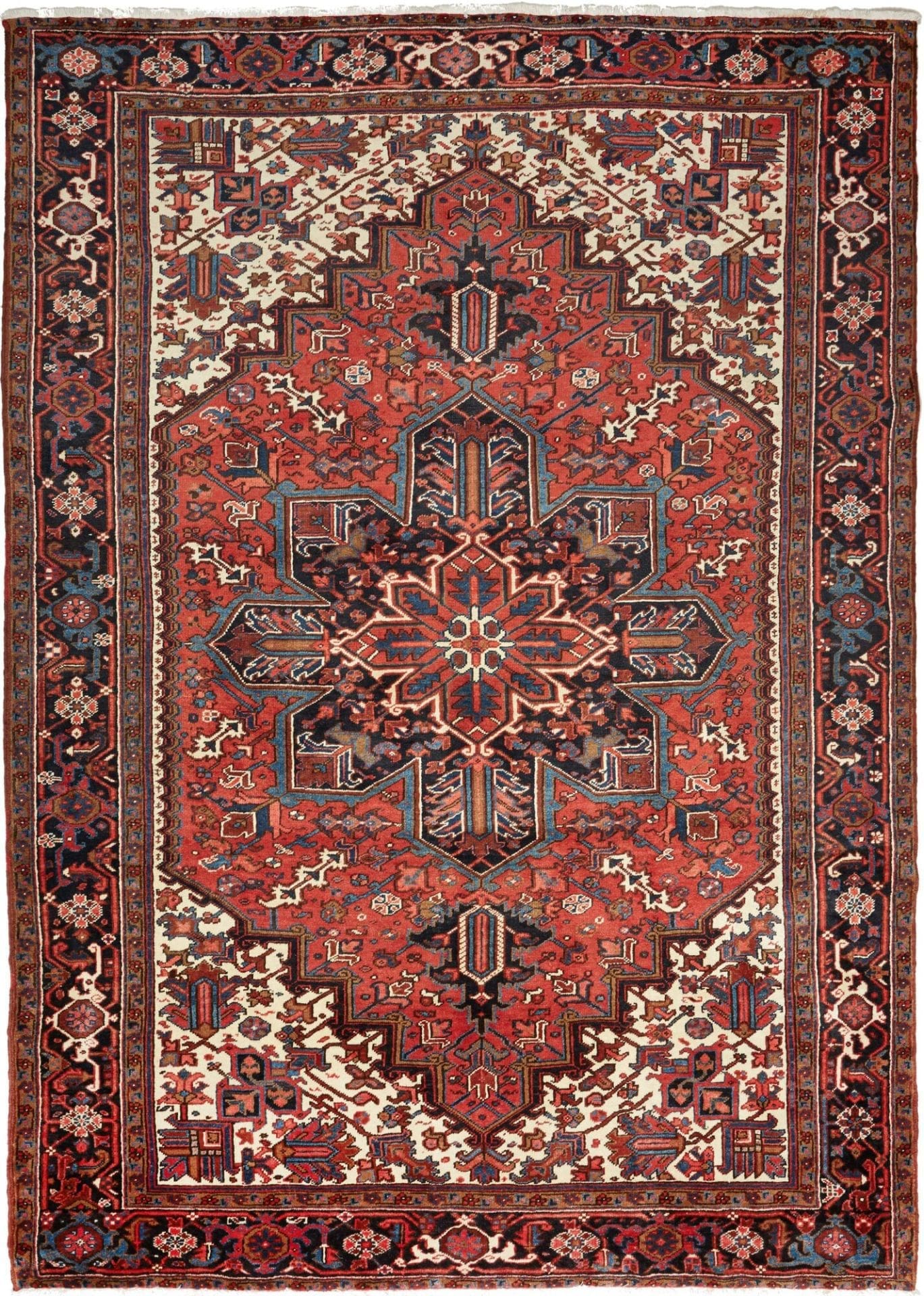 Heriz Orientteppich 243 x 330 cm | Handgeknüpft aus Wolle